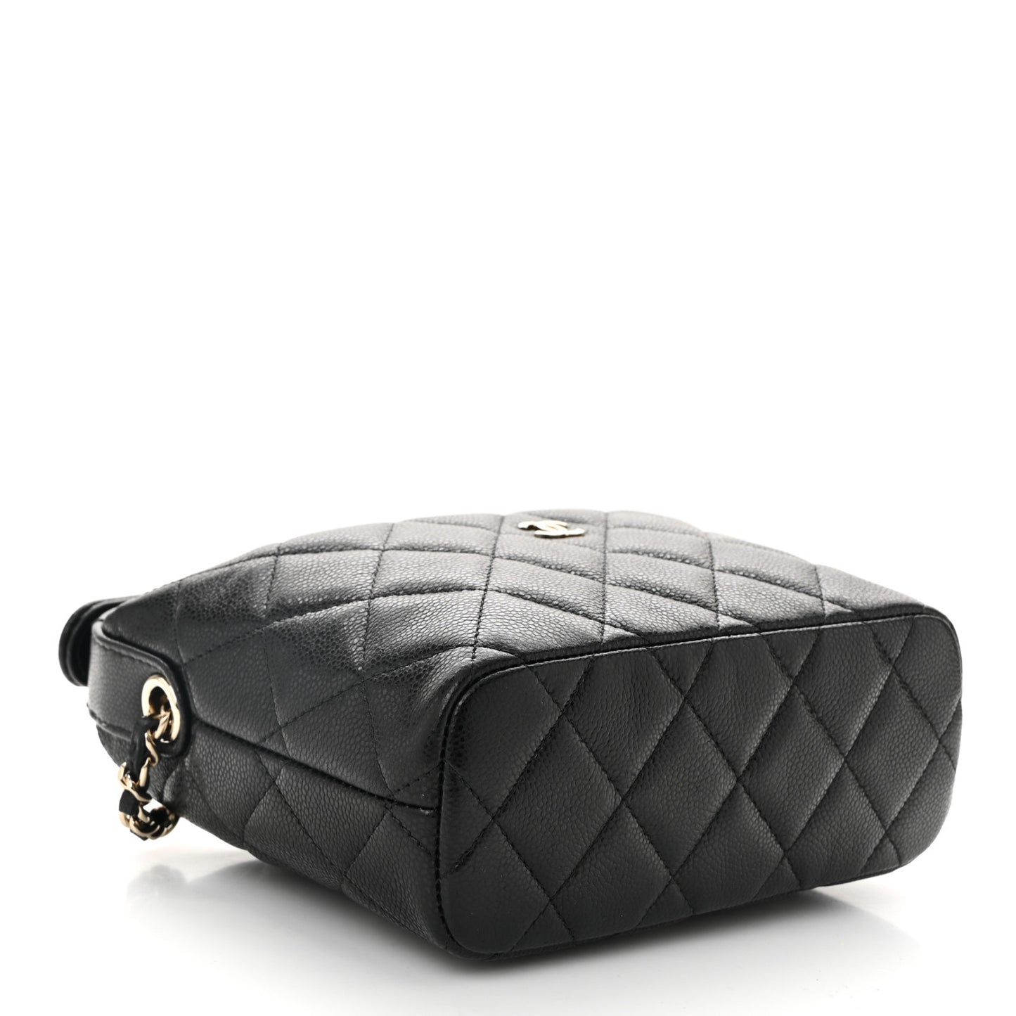 Caviar Quilted Hobo Black