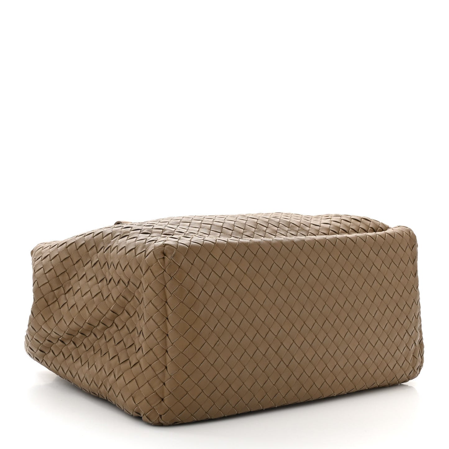 Nappa Intrecciato Brick Tote Camel