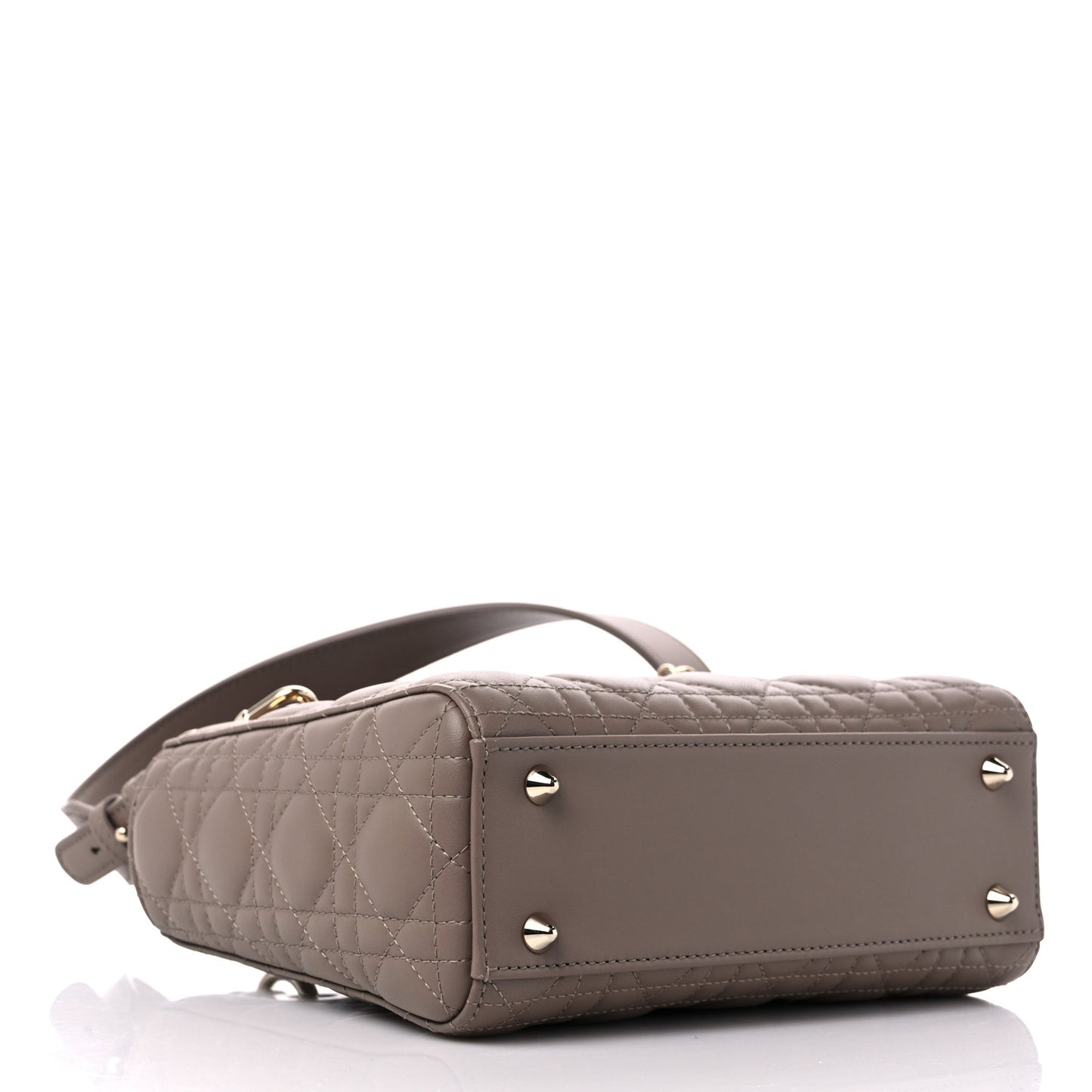 Lambskin Cannage Small My ABCDior Lady Dior Warm Taupe
