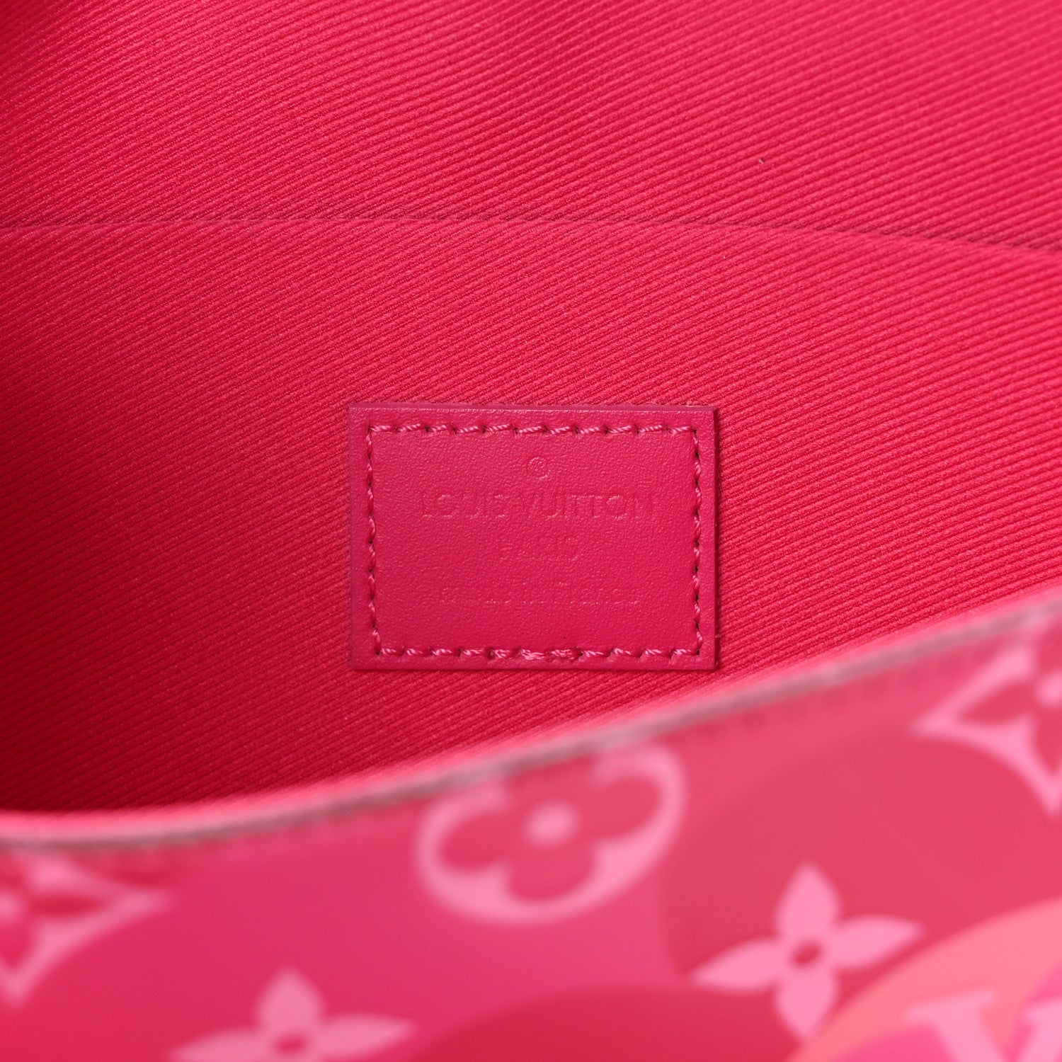 Louis Vuitton Vernis Valentine Pochette Felicie Chain Wallet Fuchsia 7 of 10