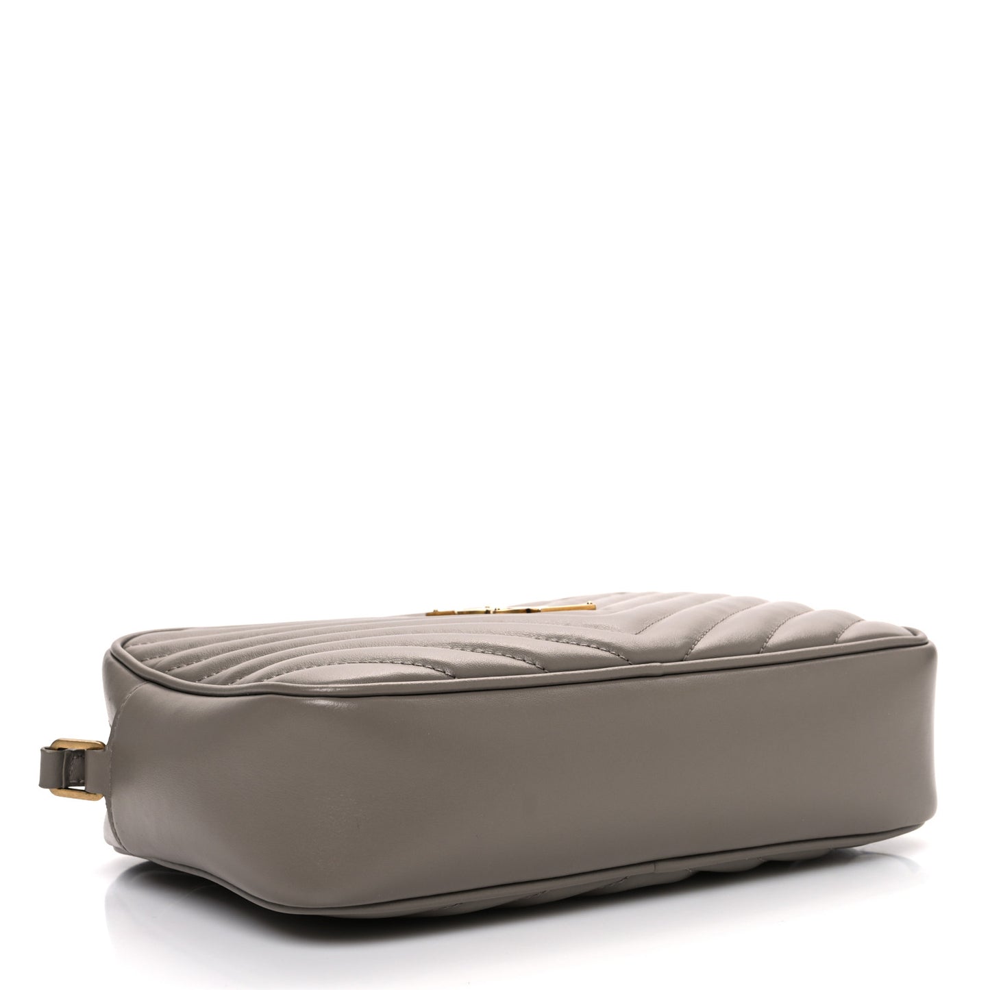 Calfskin Matelasse Monogram Lou Camera Bag Greyish Brown