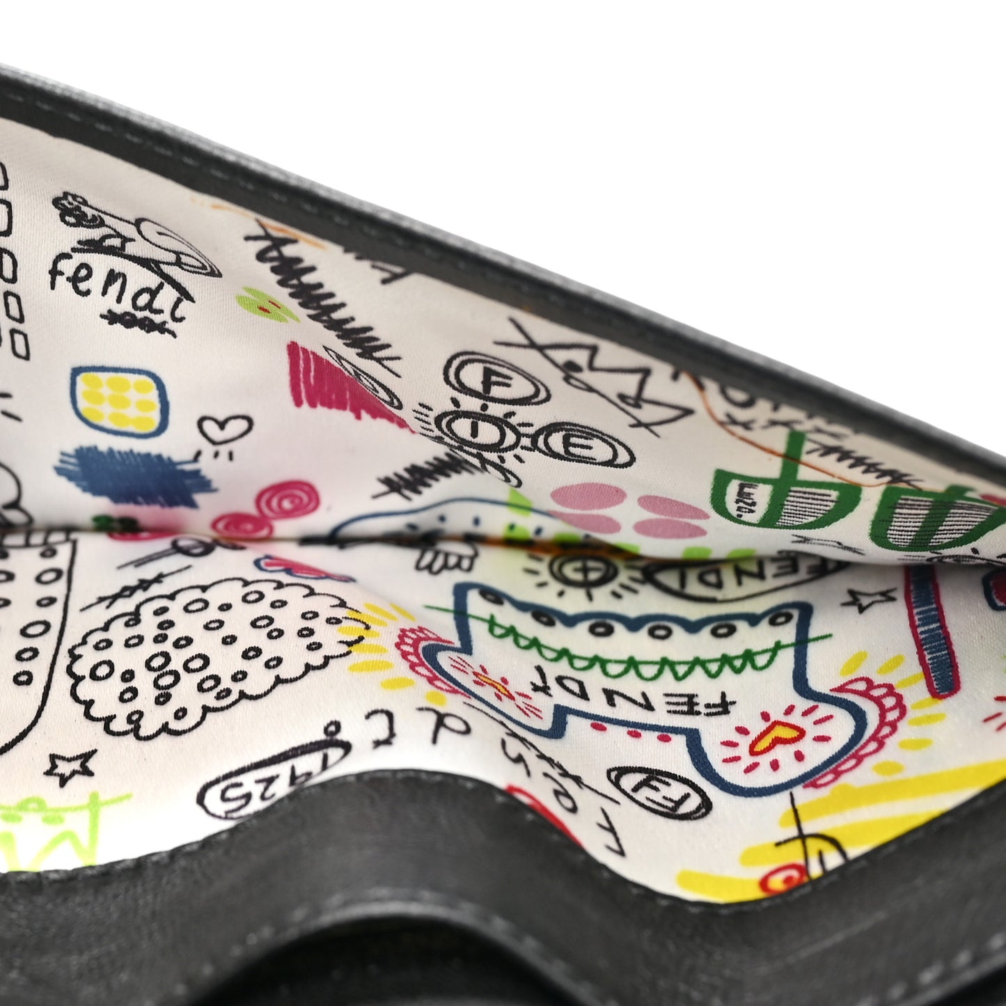 Nappa Logo Embossed Long Wallet On Chain Black