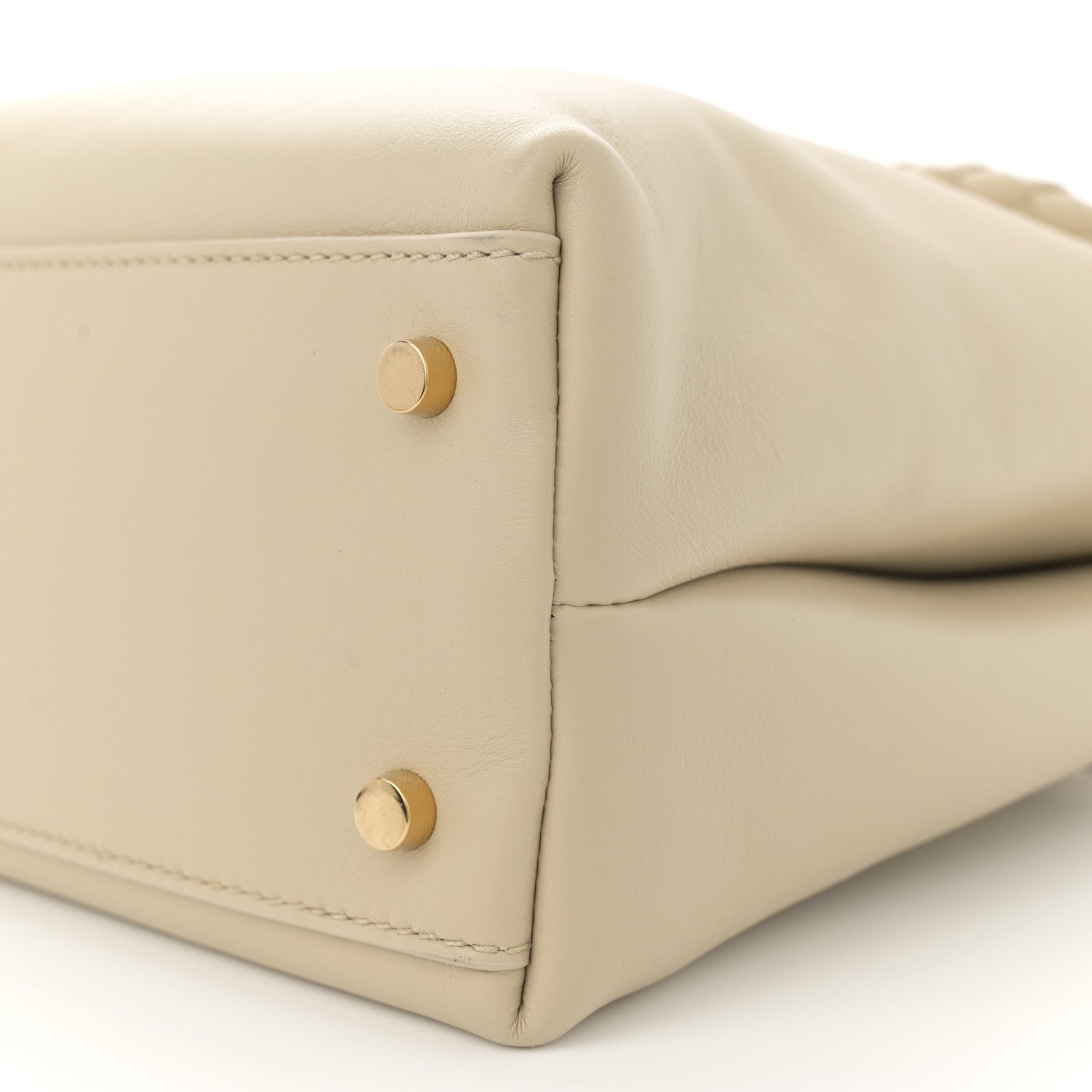 Bottega Veneta Silky Calfskin Medium Andiamo Shoulder Bag Butterscotch 9 of 10