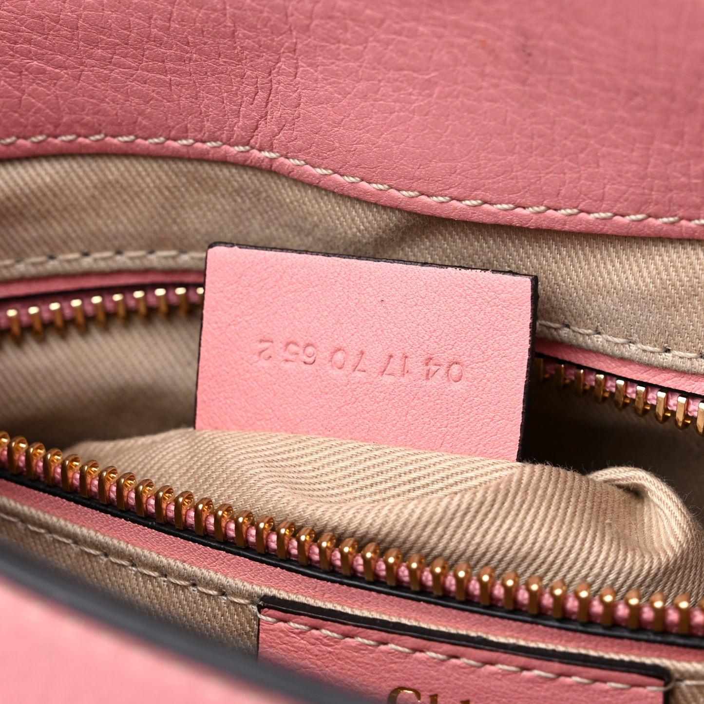 Suede Calfskin Small Faye Backpack Ideal Blush