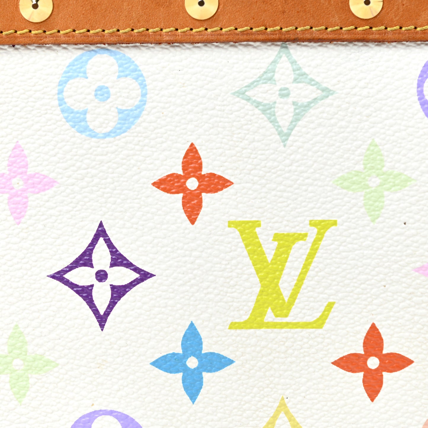 Monogram Multicolor Pochette Accessories White