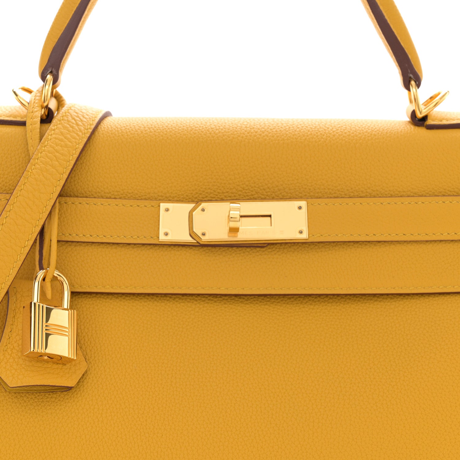 Hermes Togo Kelly Retourne 32 Jaune Ambre 8 of 11