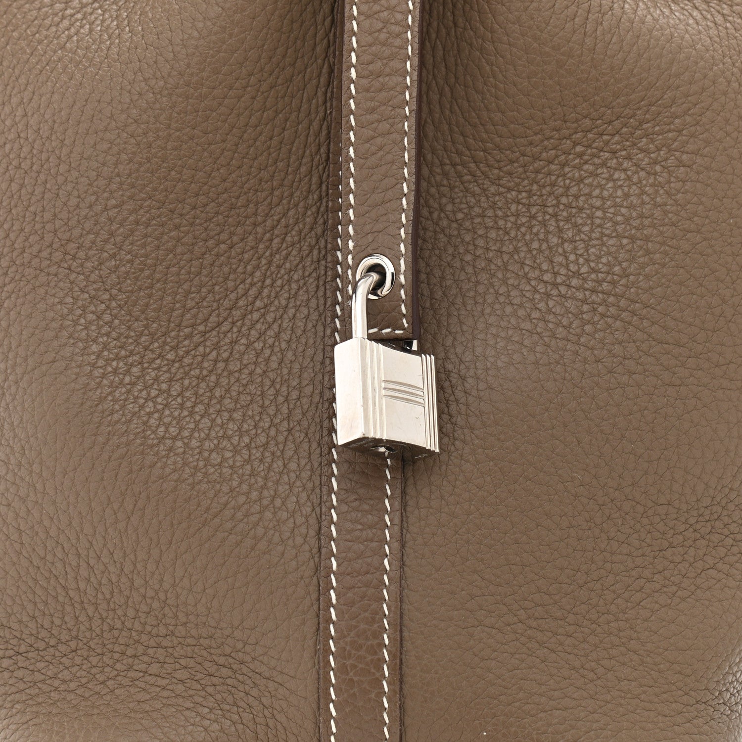 Hermes Taurillon Clemence Picotin Lock 18 PM Etoupe 8 of 11