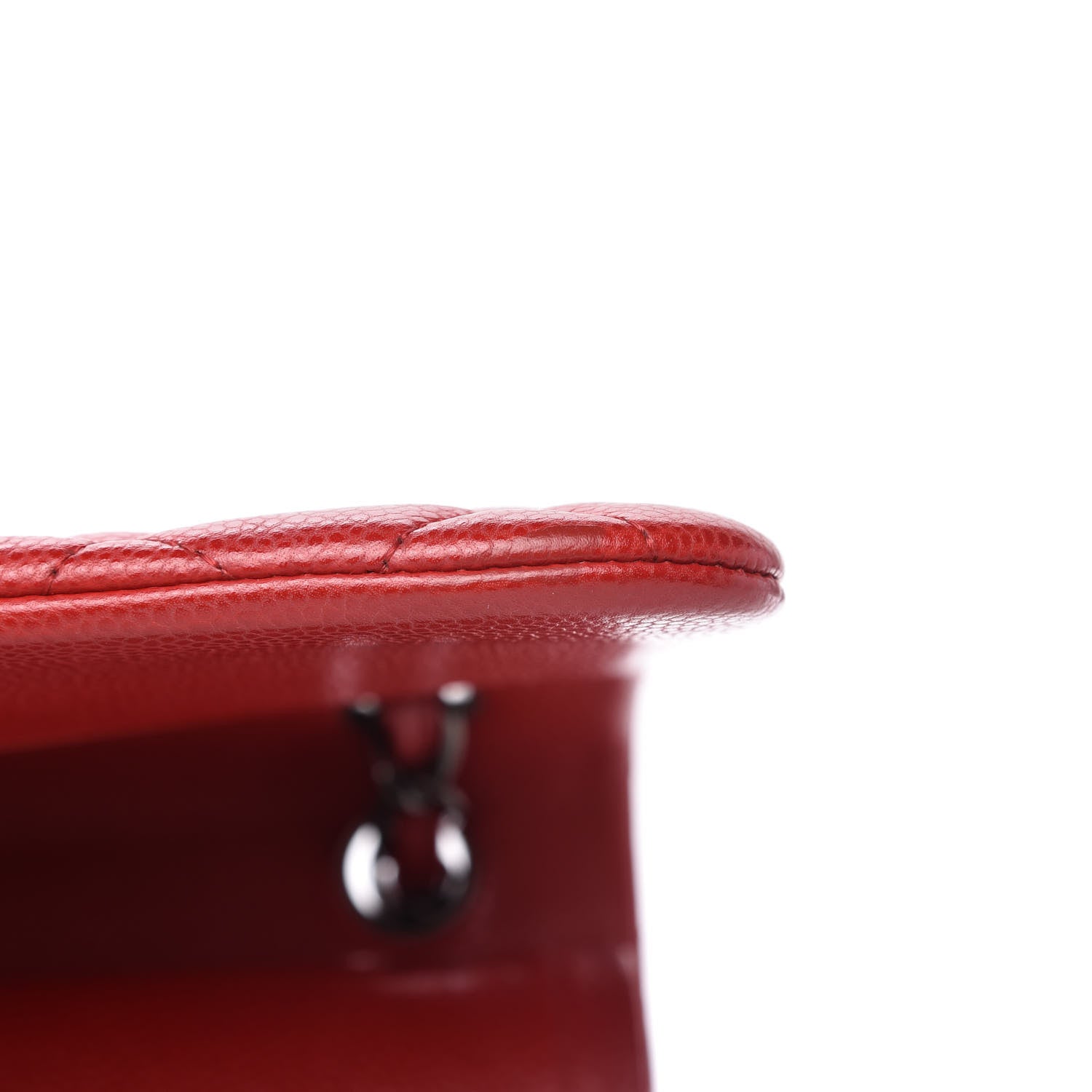 Chanel Caviar Quilted Jumbo Double Flap Red 12 of 12