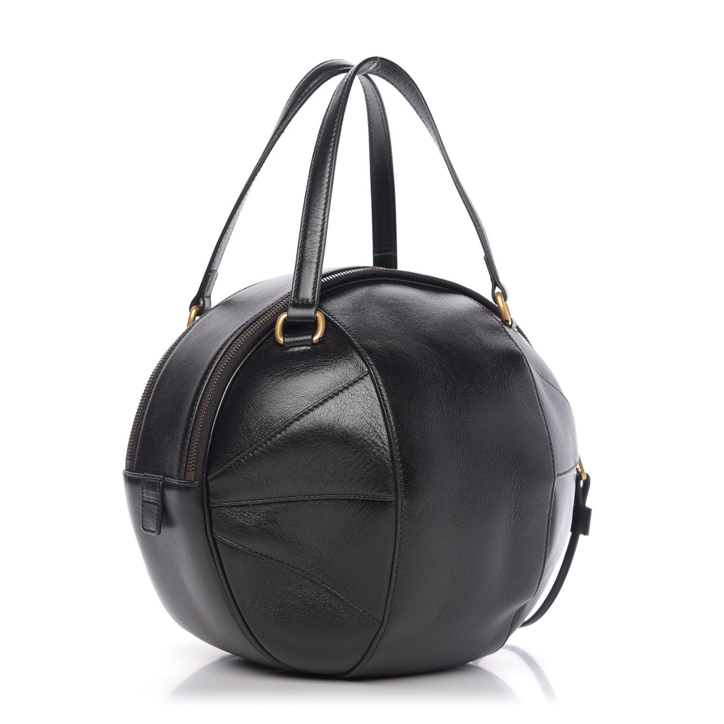 Piuma Lux Energy Large Tifosa Basketball Shaped Shoulder Bag Black