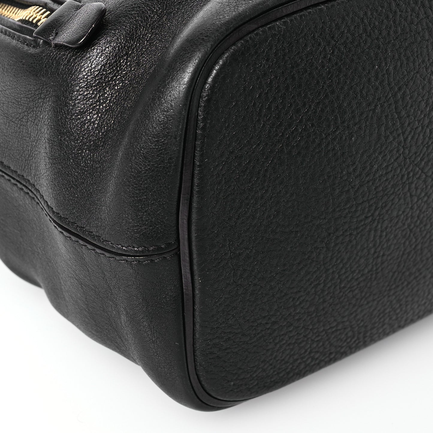 Suede Calfskin Small Faye Backpack Black