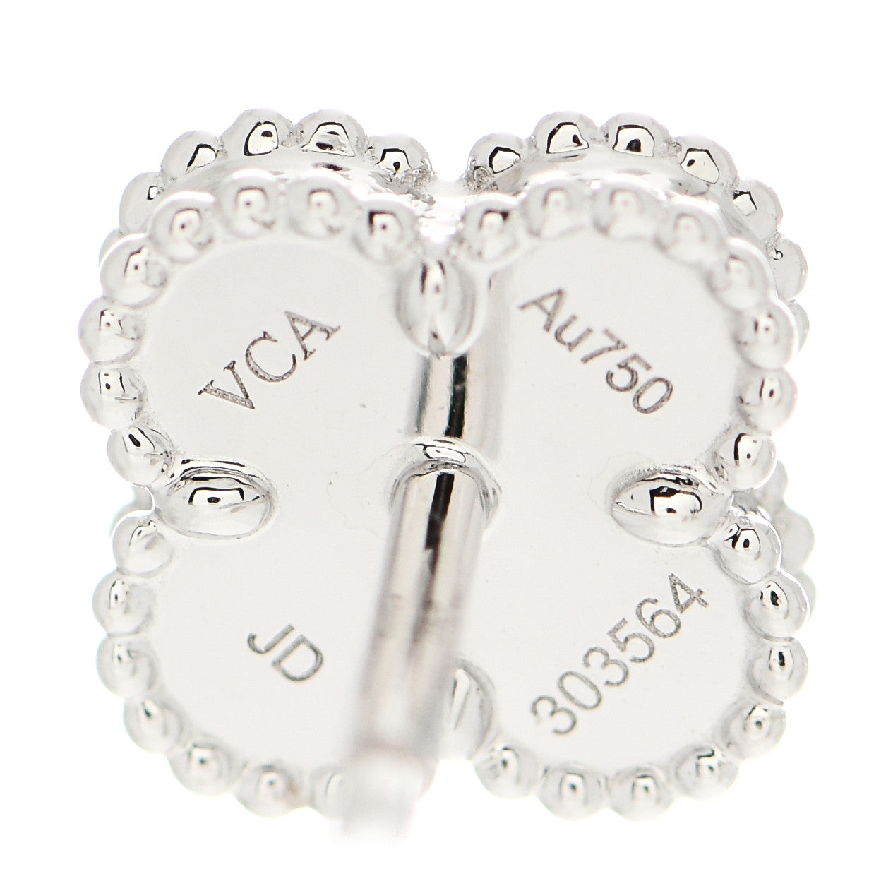 18K White Gold Turquoise Sweet Alhambra Earrings
