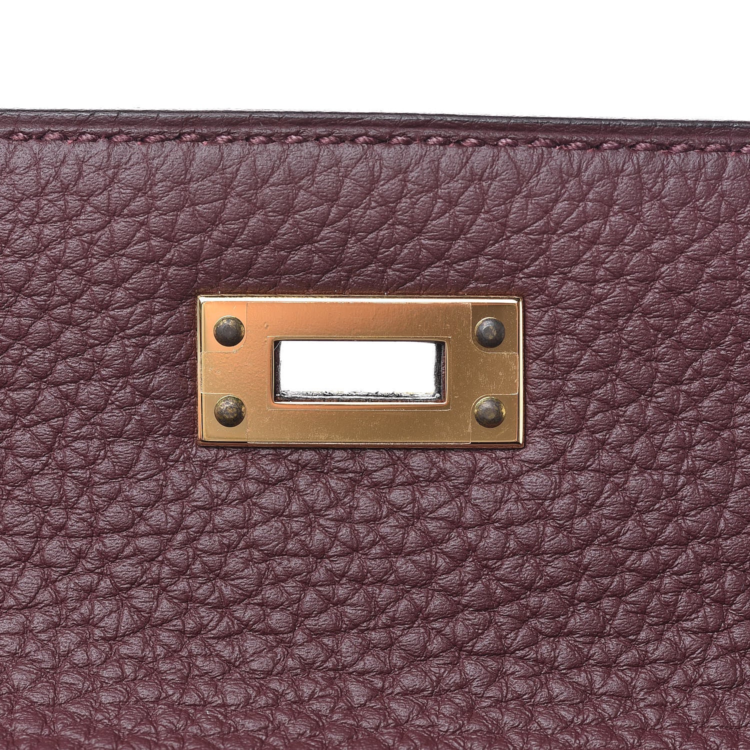 Hermes Togo Kelly Retourne 25 Bordeaux 23 of 40
