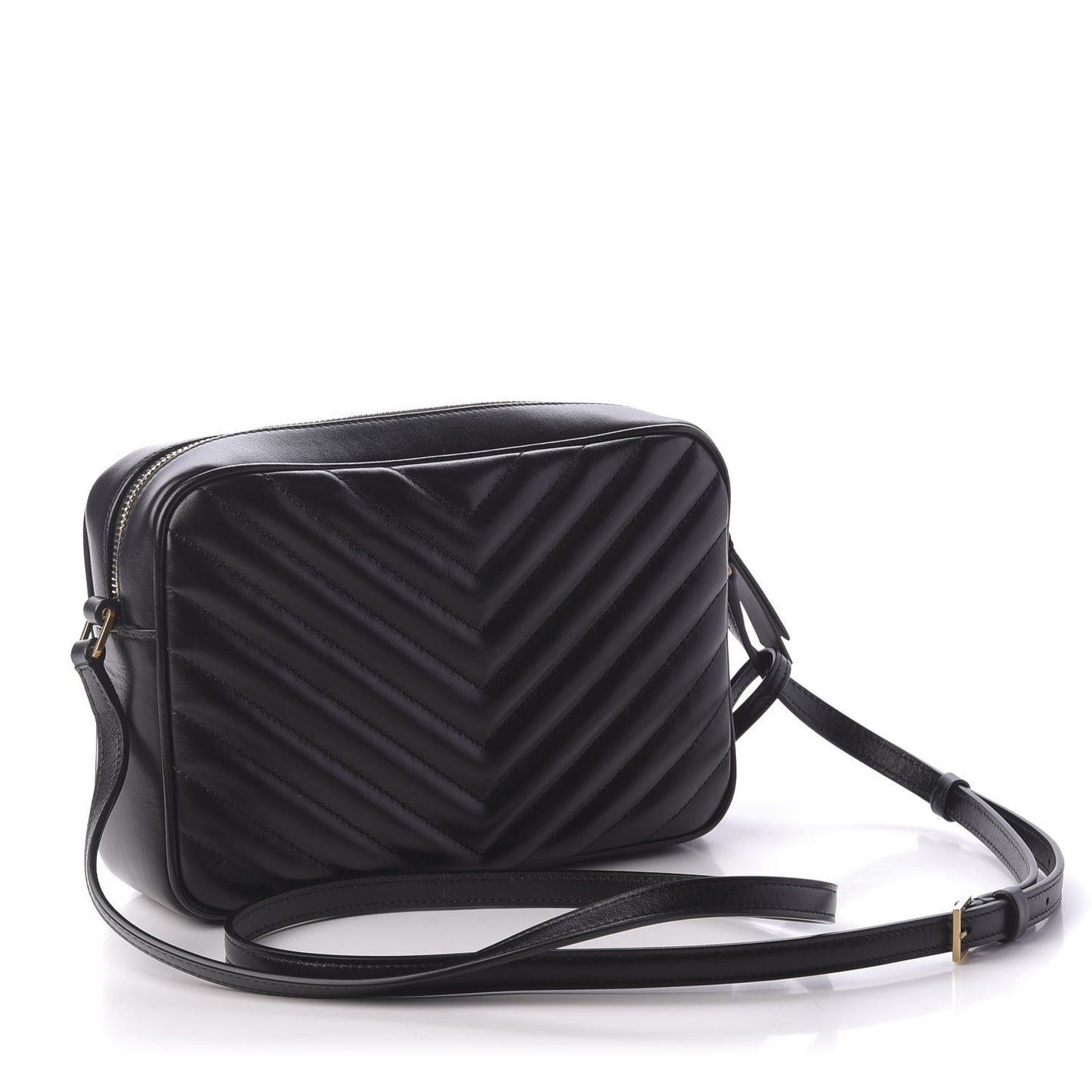 Calfskin Matelasse Monogram Lou Camera Bag Black