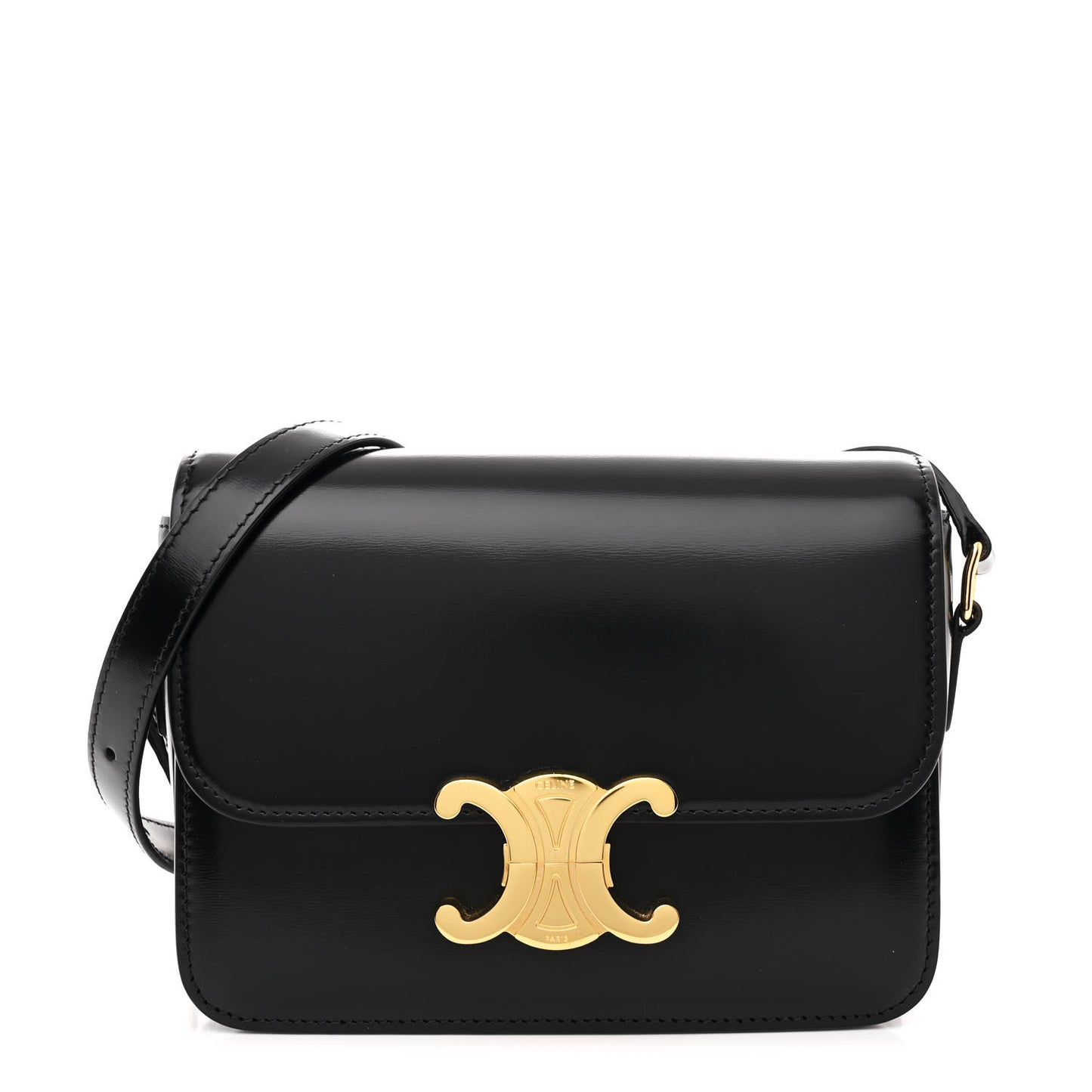 Shiny Calfskin Teen Triomphe Black