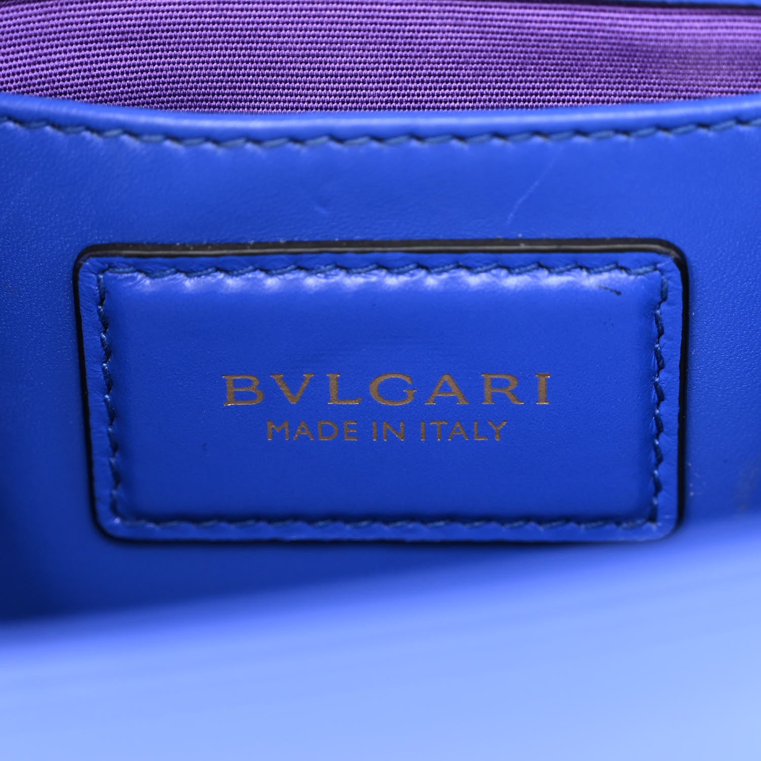 Bulgari Calfskin Serpenti Forever Crossbody Bag Blue 7 of 15