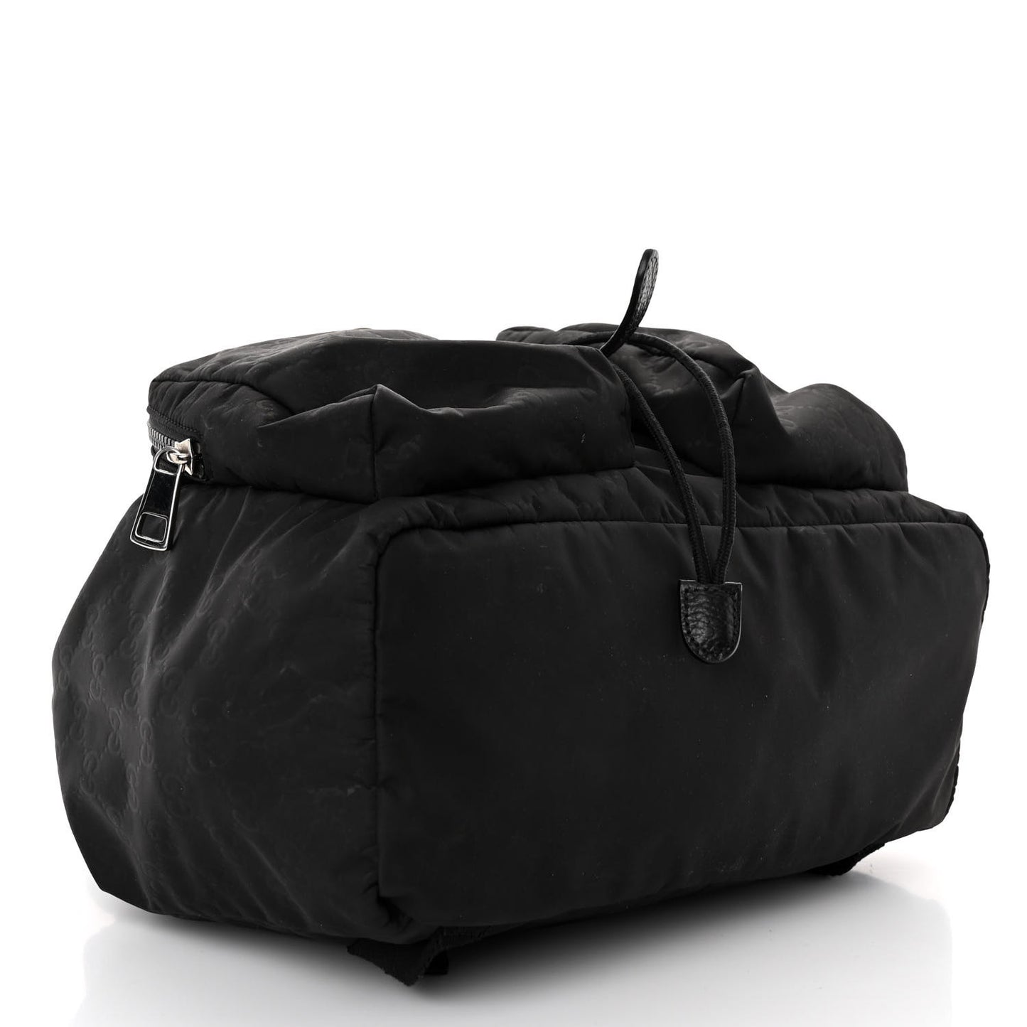 Nylon Monogram Medium Light Single Buckle Backpack Black