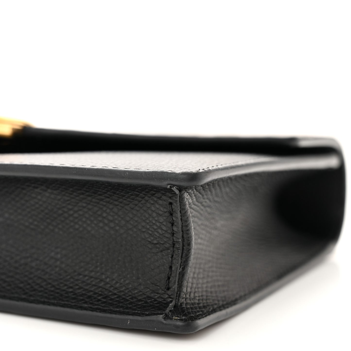 Vitello Cruise F is Fendi Bi-Color FF 1974 Embossed Medium Envelope Wallet On Chain Black Maya