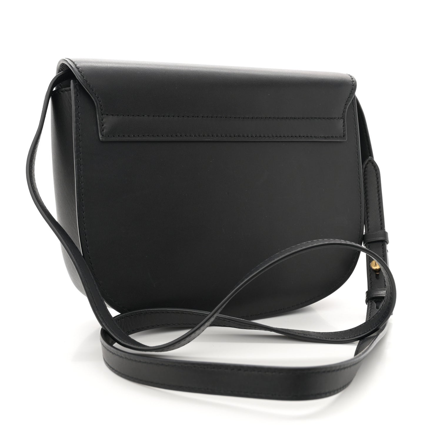 Smooth Calfskin Monogram Medium Kaia Satchel Black