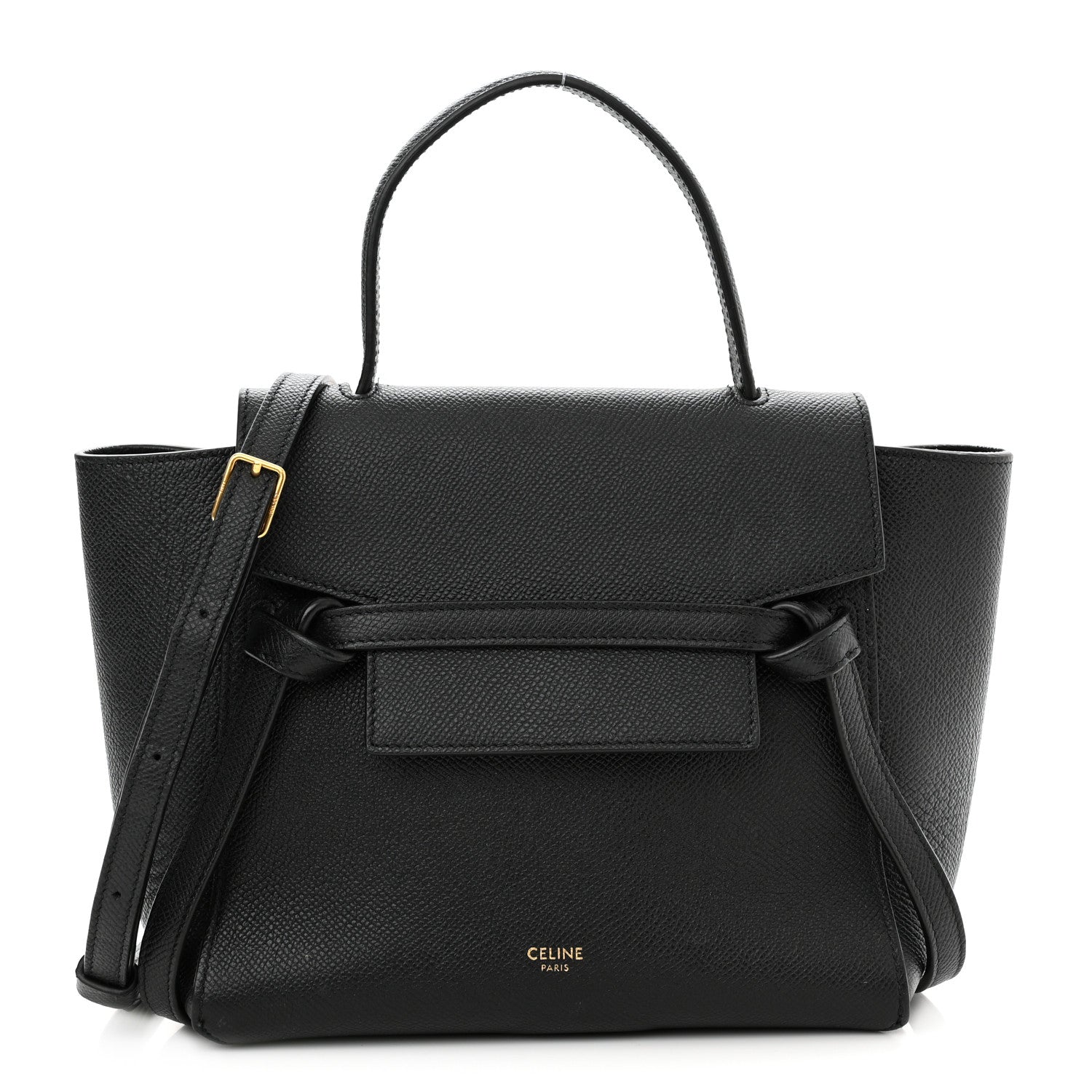 Celine Grained Calfskin Nano Belt Bag Black 1 of 14