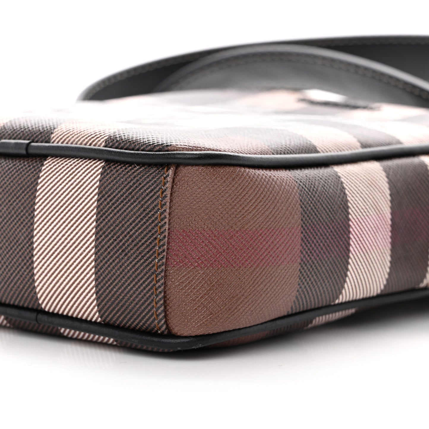 Canvas Check Vertical Paddy Bag Birch Brown
