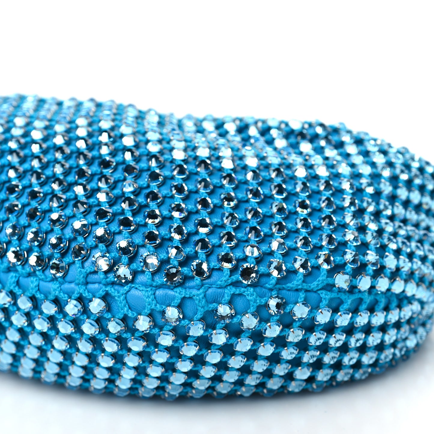 Mesh Crystal Nappa Intrecciato Mini Jodie Pool Aquamarine
