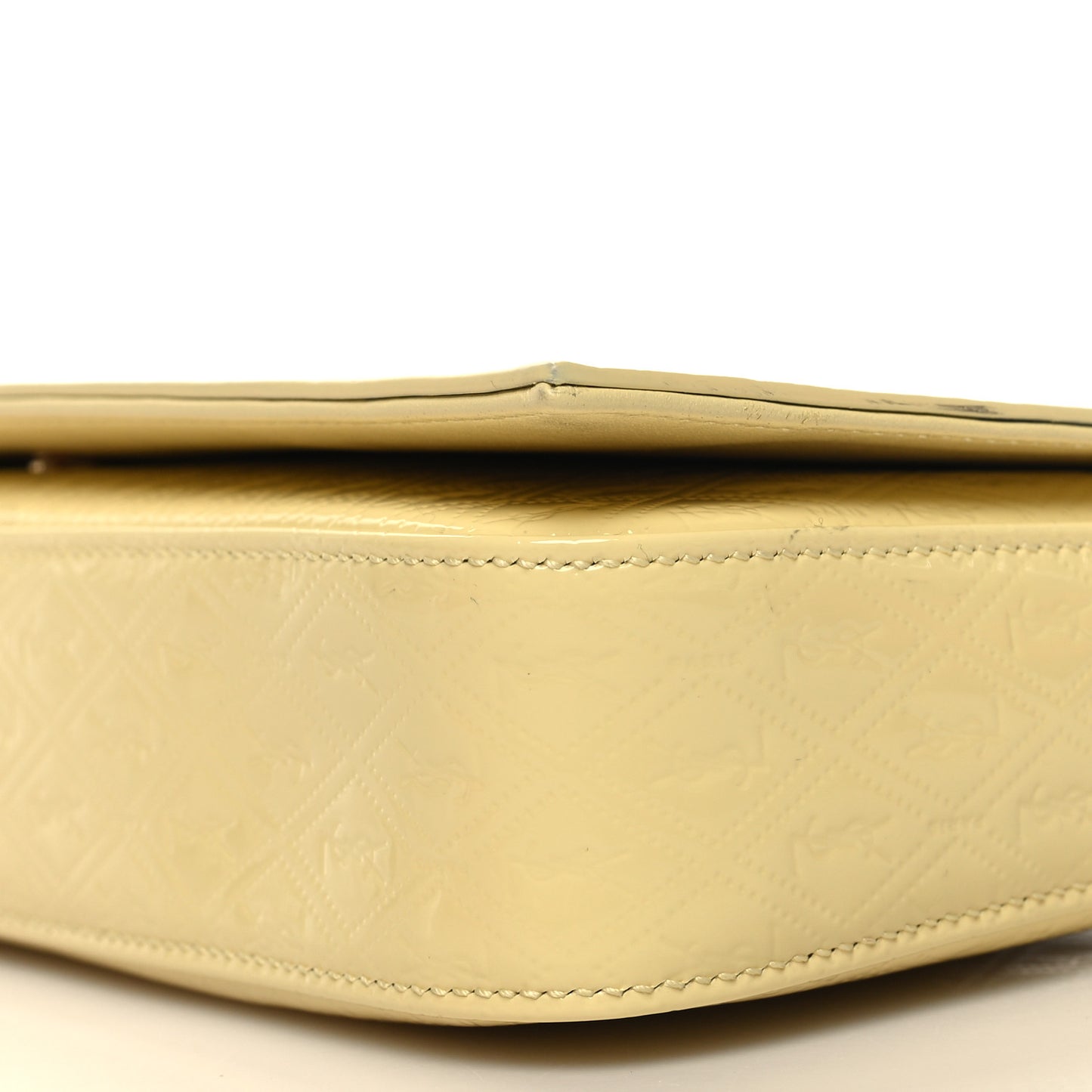 Patent Embossed Le Monogramme Kate 99 Lemon New Maize
