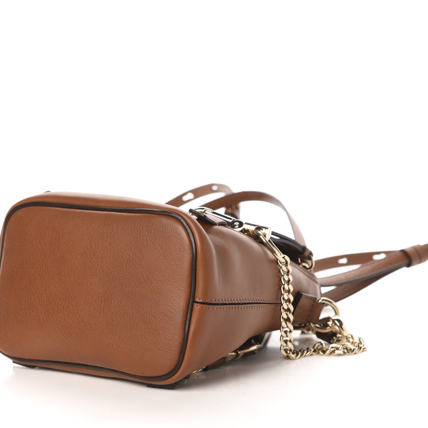 Suede Calfskin Mini Faye Backpack Tan