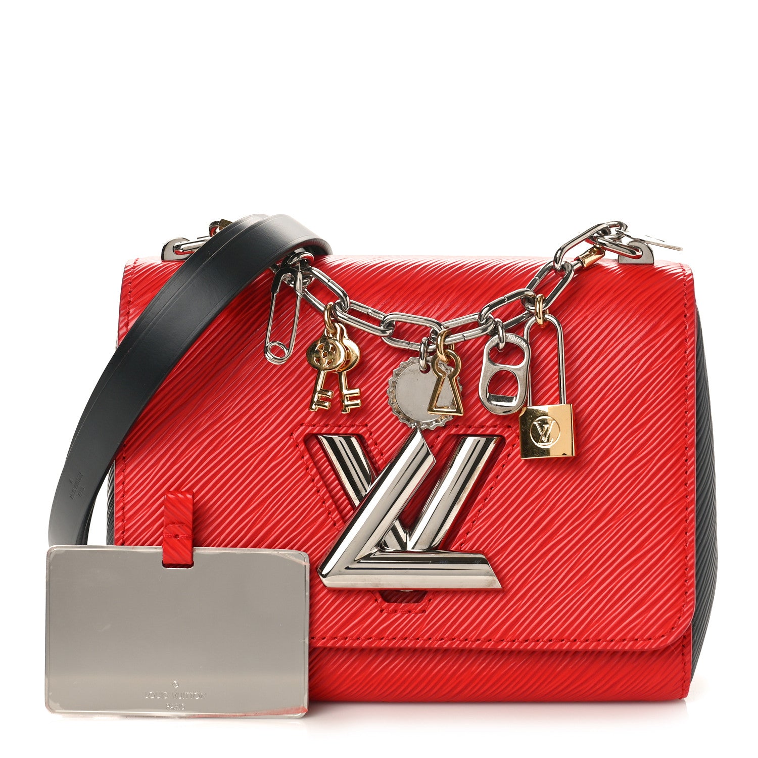 Louis Vuitton Epi Twist Bi-Color Love Lock Charm Shoulder Bag PM