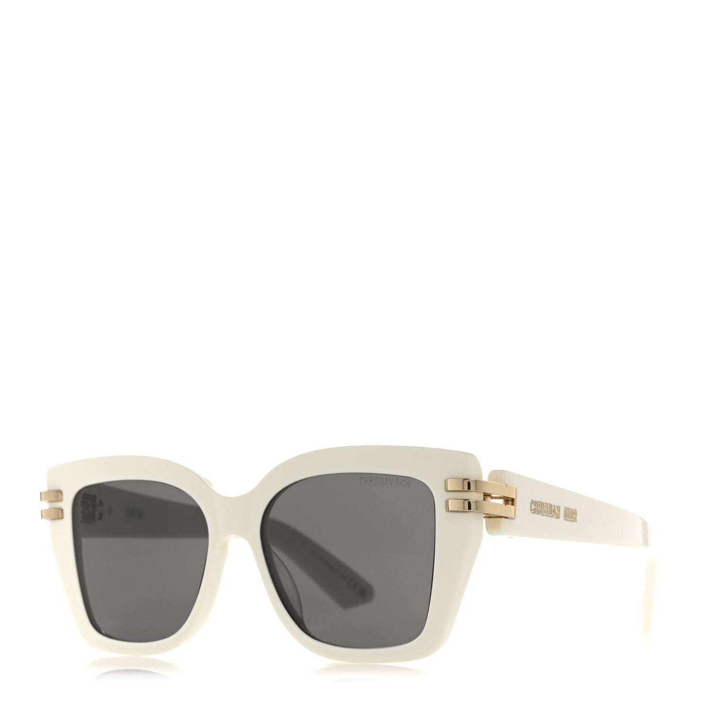 Acetate CDior S1I Square Sunglasses Ivory