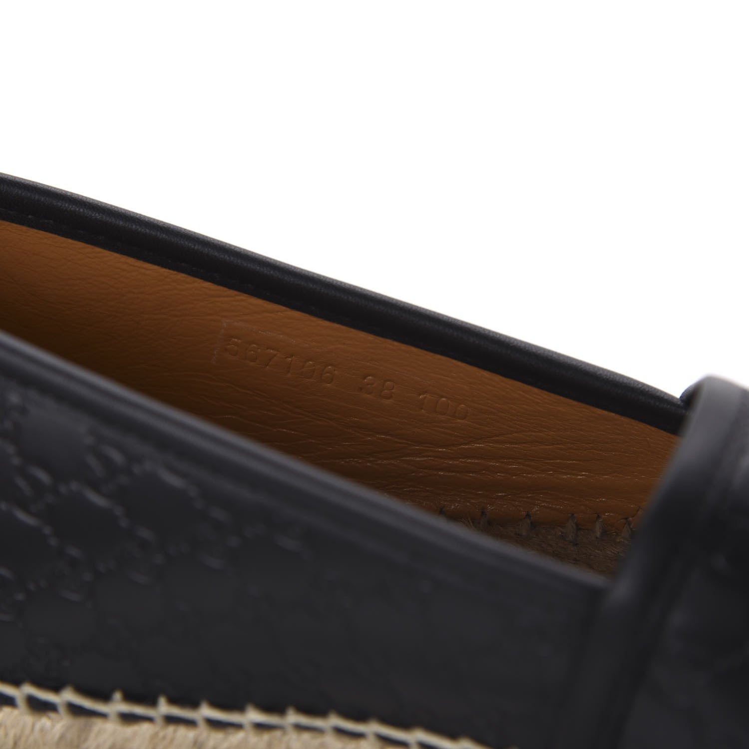 Gucci Microguccissima Signature Espadrilles 38 Black 8 of 9