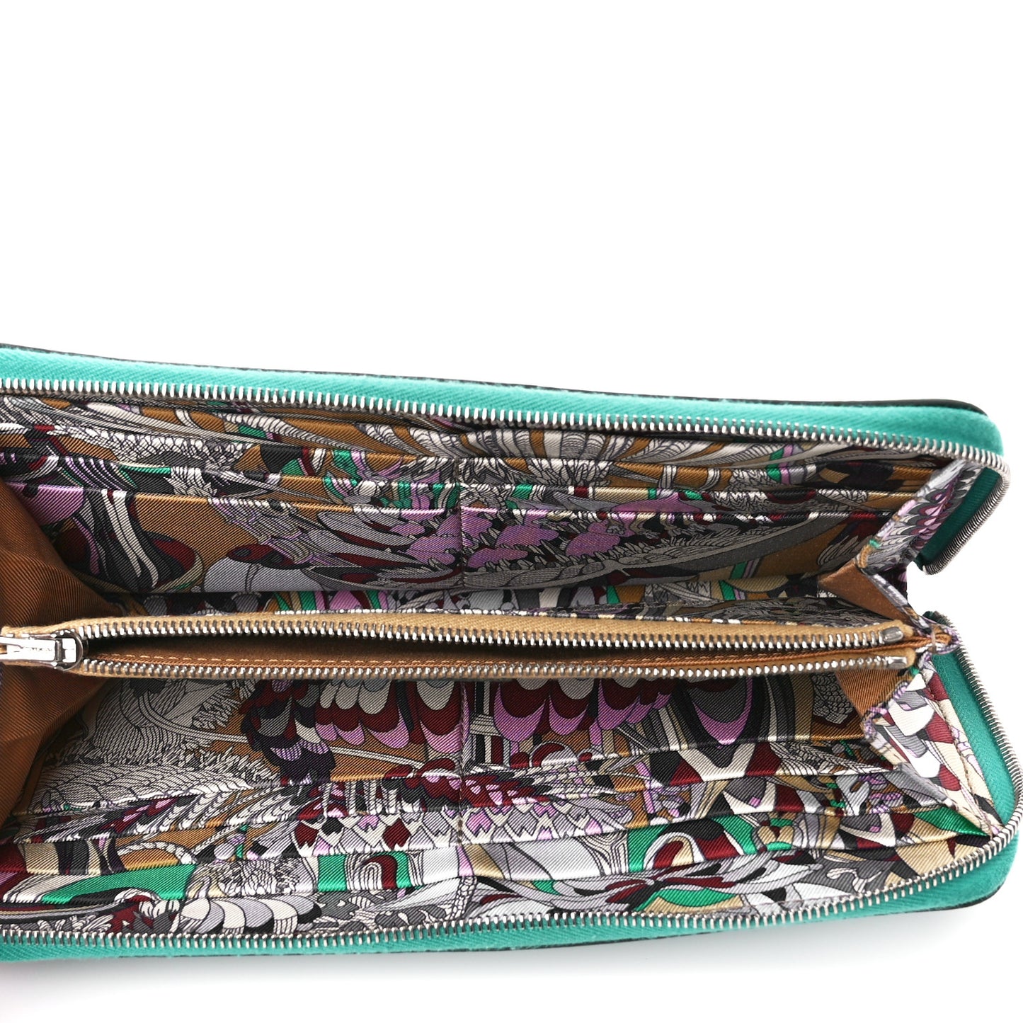 Epsom Silk'In Wallet Vert Jade