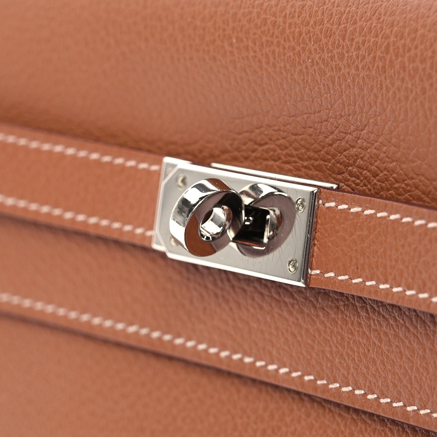 Hermes Evercolor Kelly Wallet To Go Gold 12 of 13