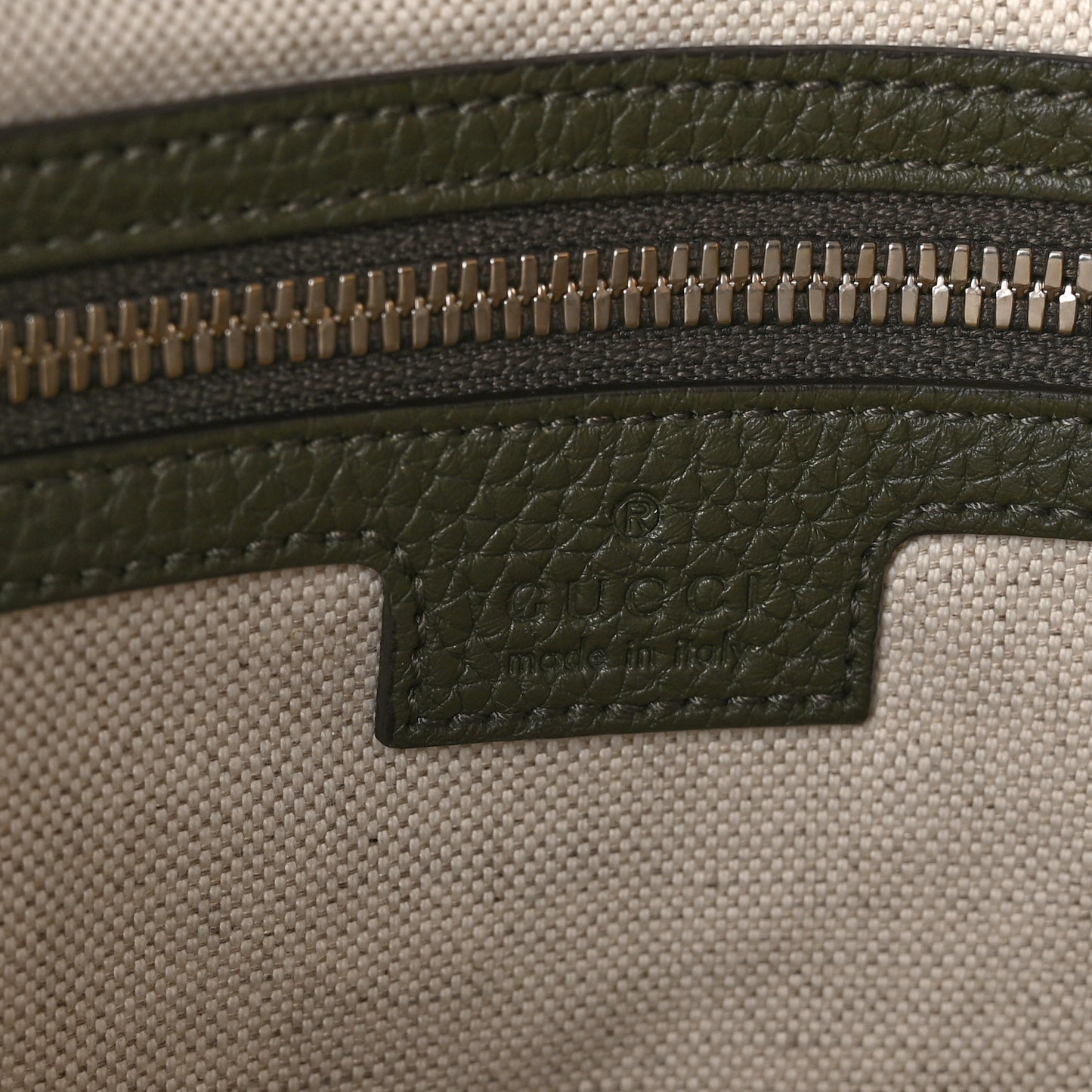 Calfskin Jumbo GG Embossed Double Buckle Medium Messenger Bag Dark Vintage Olive
