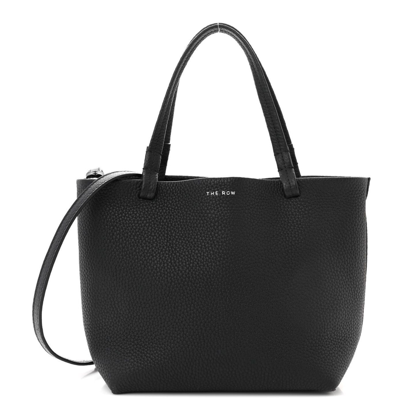 Grained Calfskin Small Park Tote Black