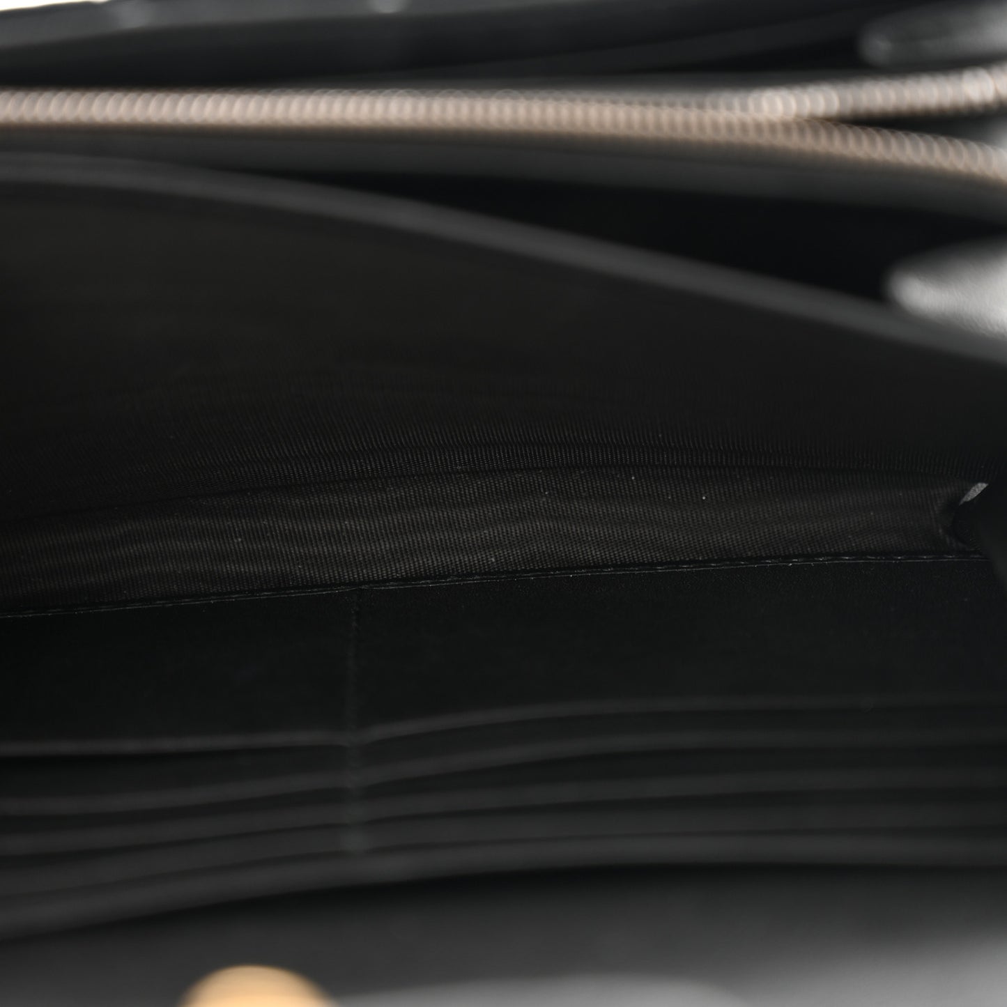 Velvet Matelasse GG Marmont Chain Wallet Black