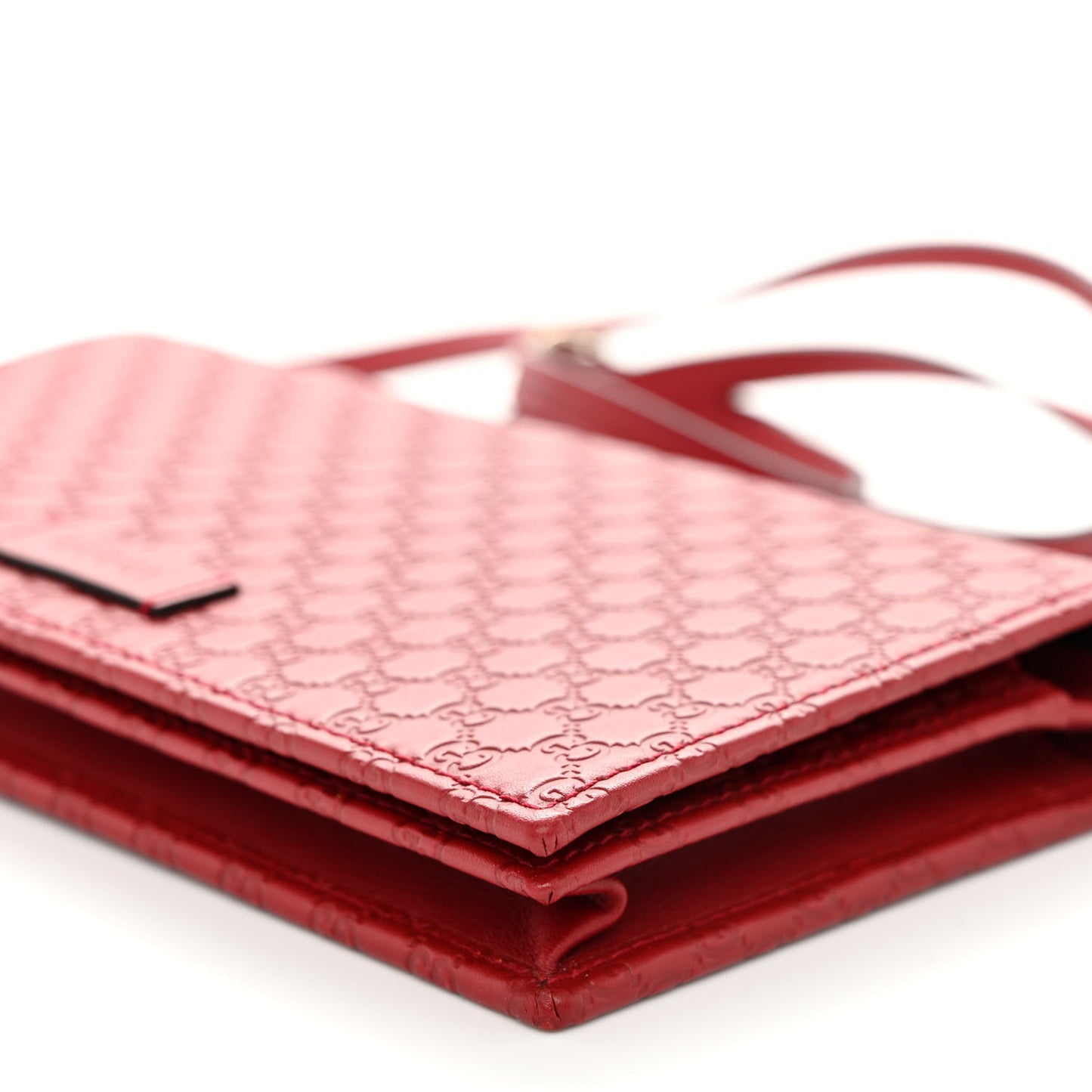 Microguccissima Crossbody Wallet Red