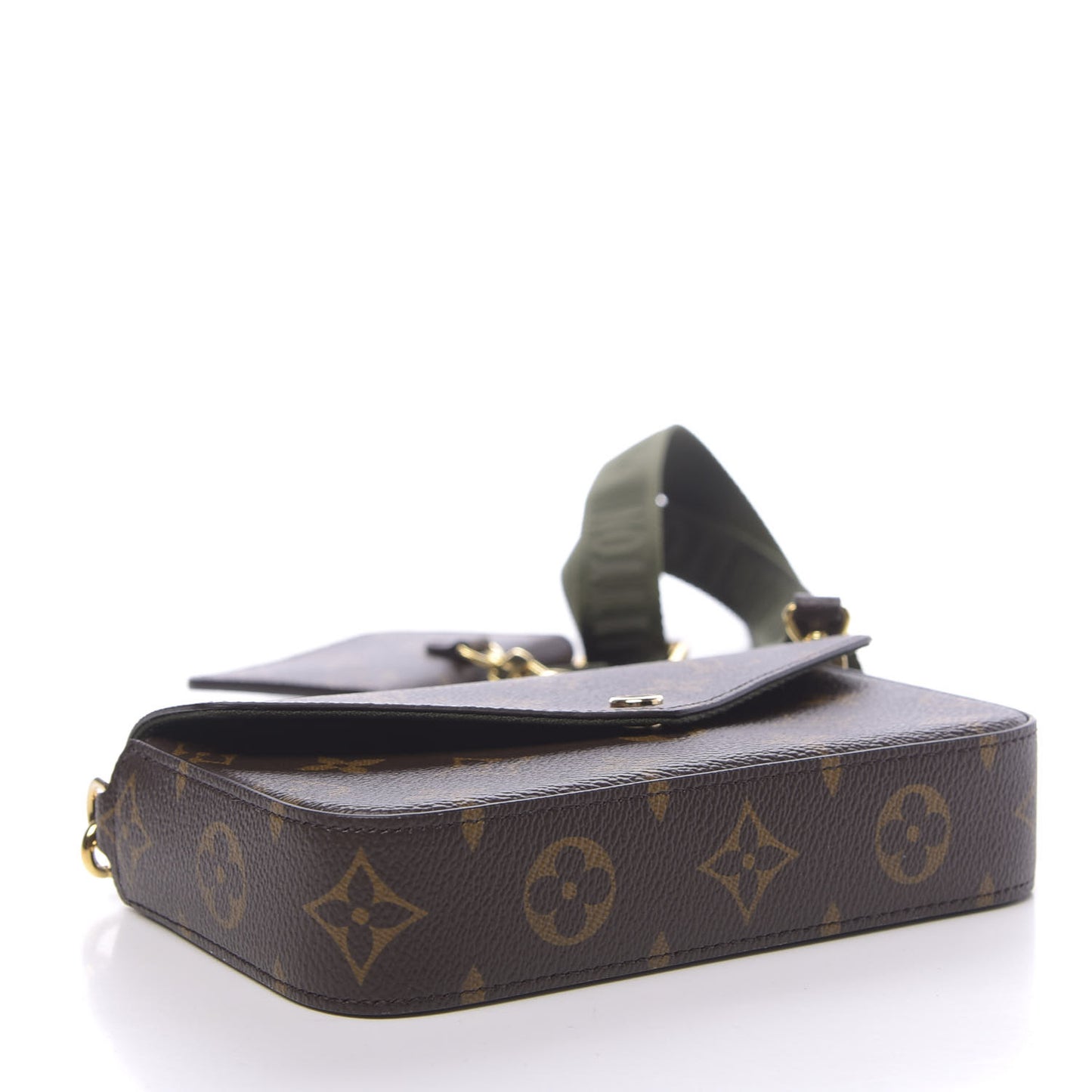 Monogram Felicie Strap & Go Kaki