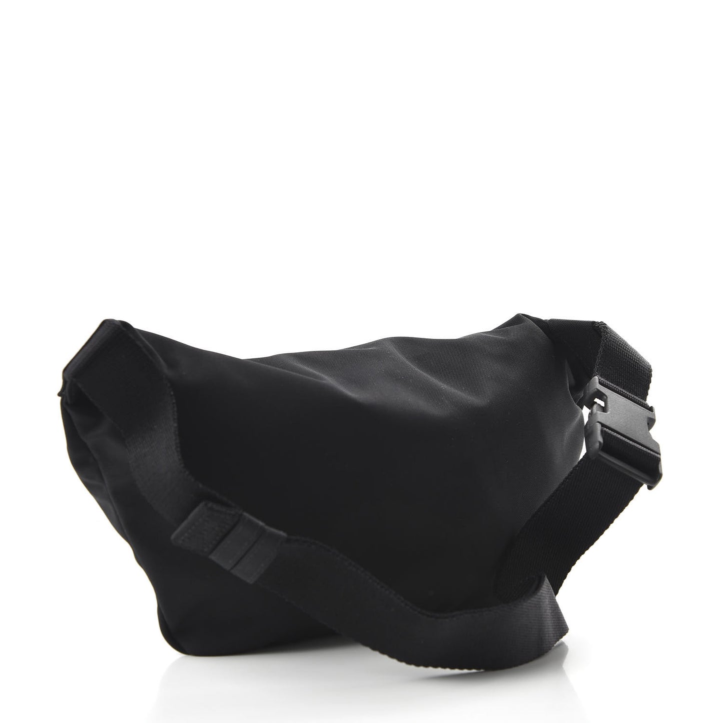 Recycled Sport Nylon Logo Embroidered Wheel Beltpack Black