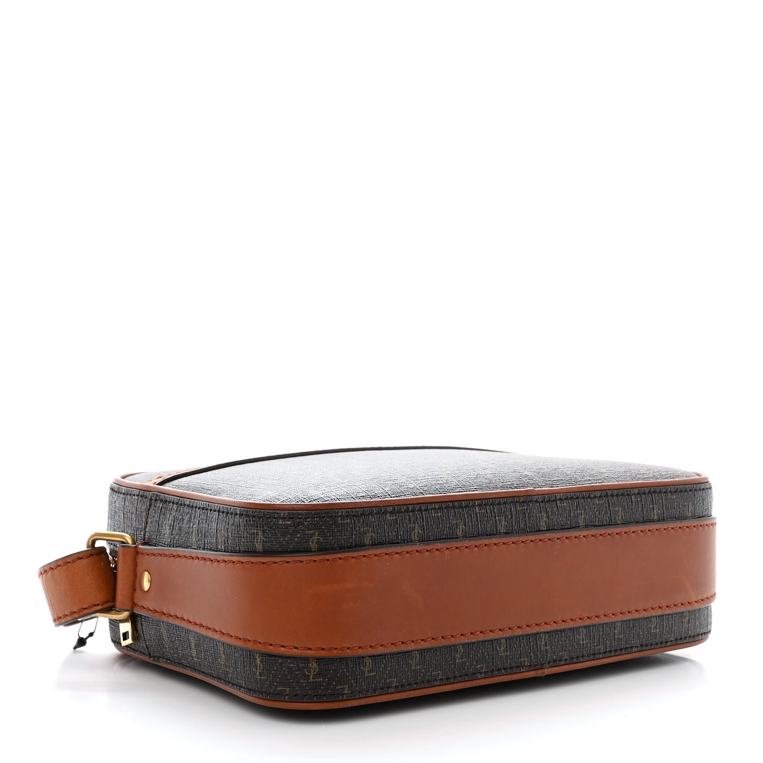 Saint Laurent Canvas Smooth Calfskin Le Monogramme Camera Bag Chestnut 4 of 11