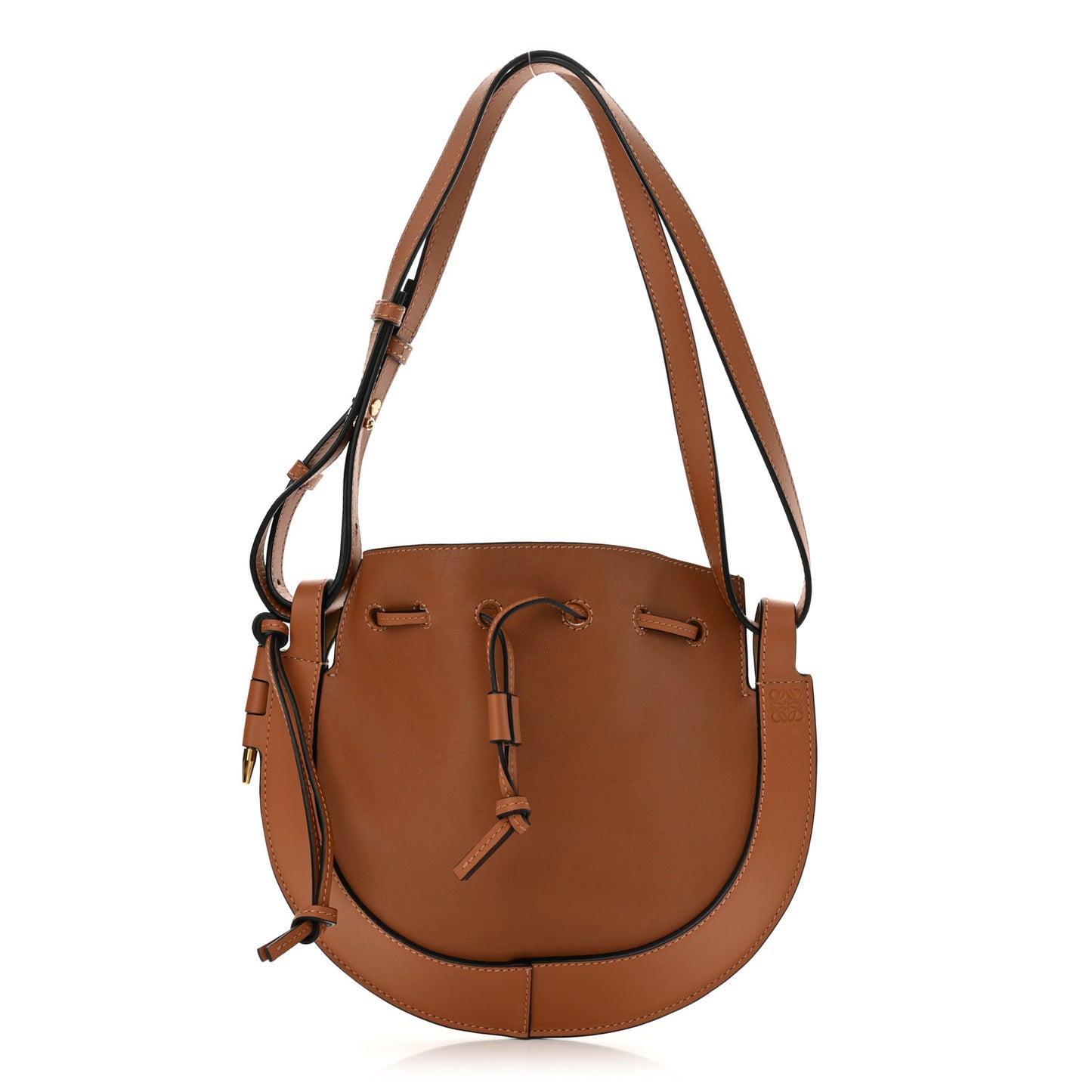 Nappa Horseshoe Bag Tan