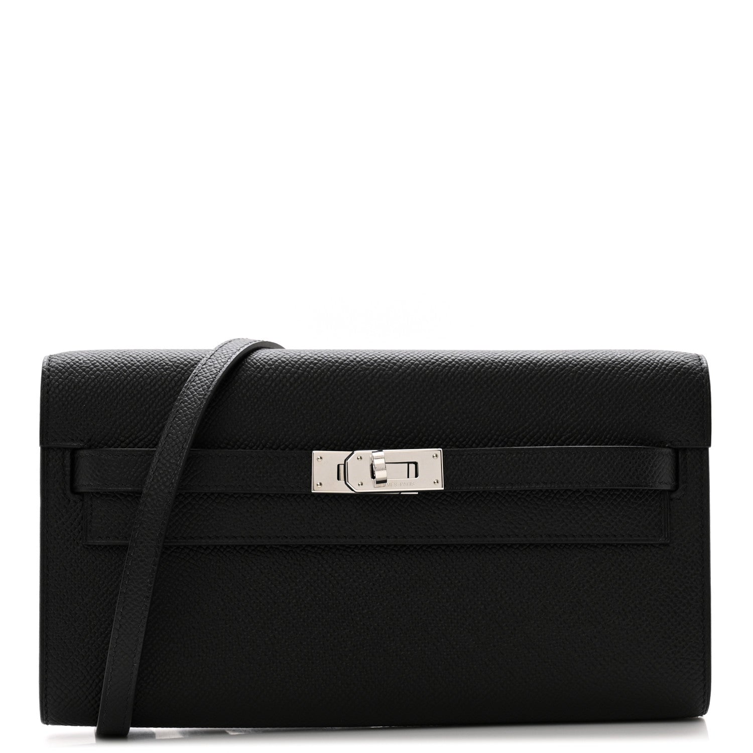 Hermes Epsom Kelly Wallet To Go Black 1 of 12