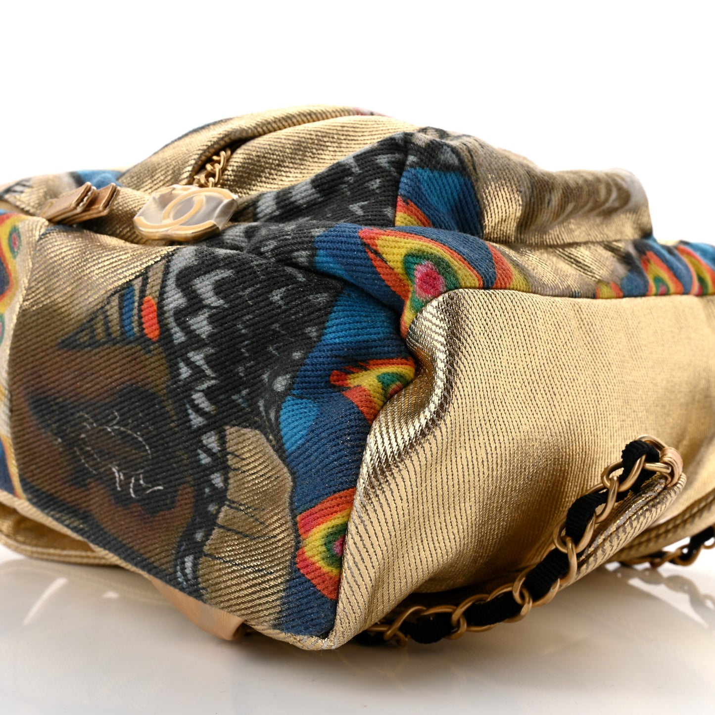 Graffiti Printed Canvas Street Spirit Backpack Multicolor