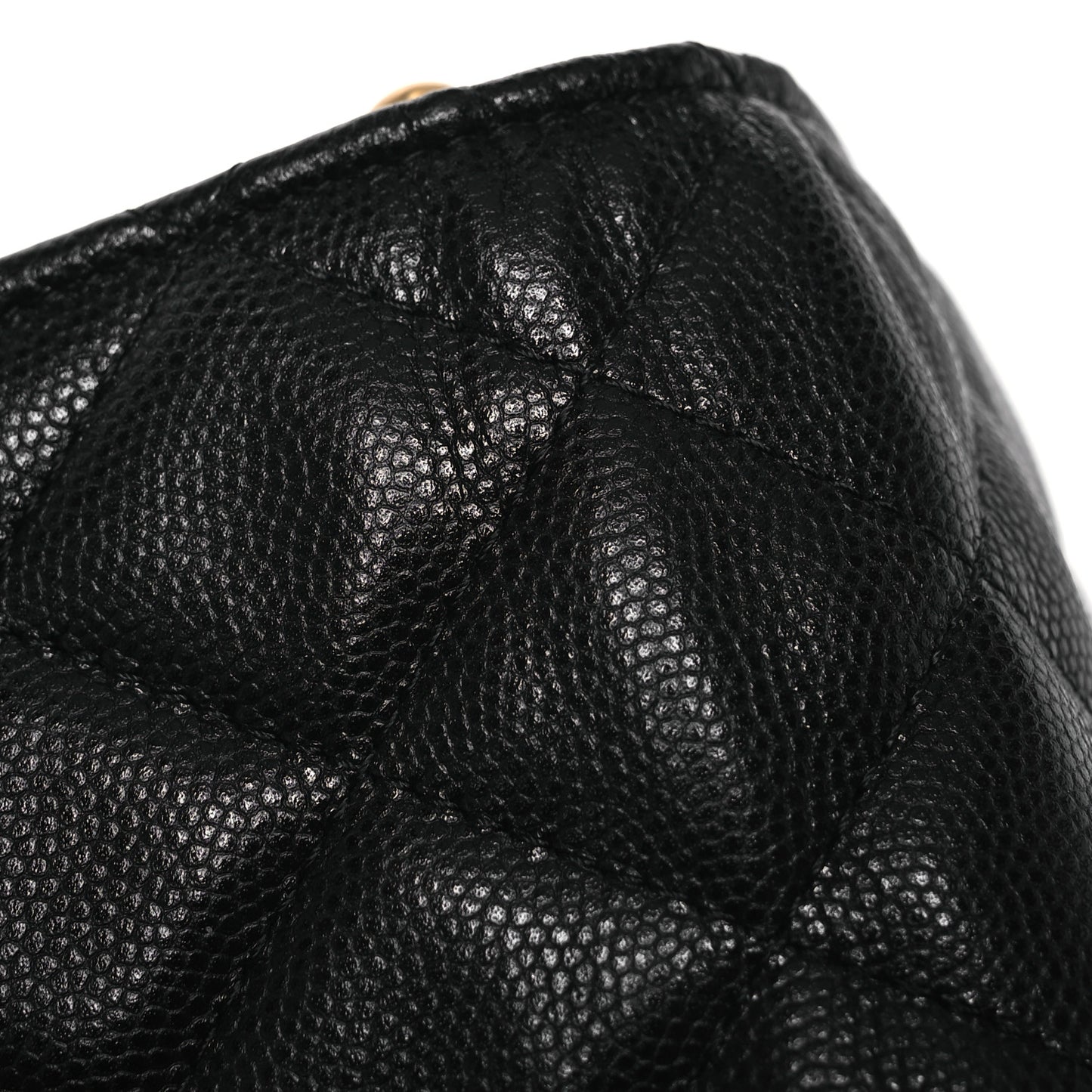 Caviar Quilted Mini Bracelet On Chain Wallet On Chain WOC Black