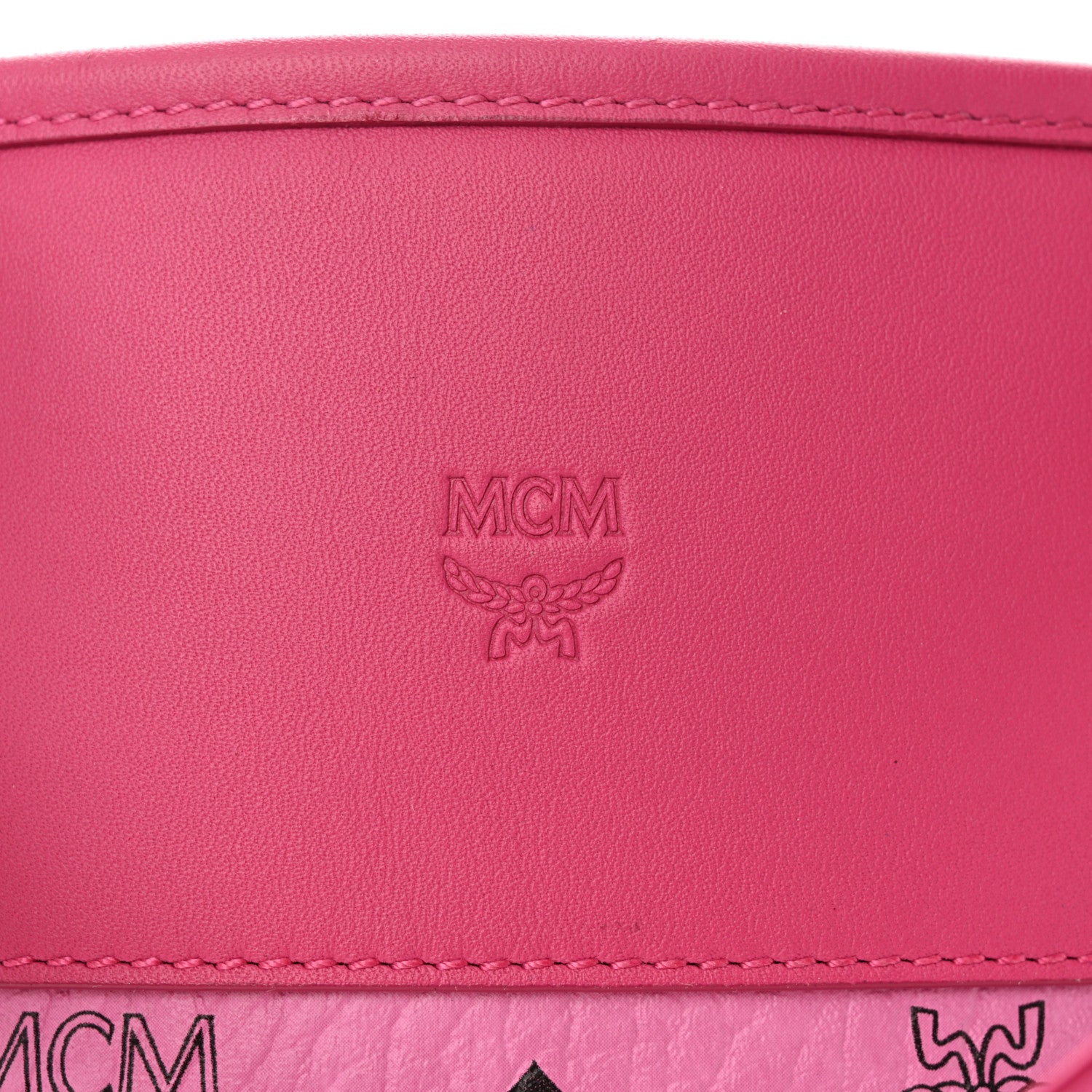 MCM Visetos Aren Tote Pink 6 of 9