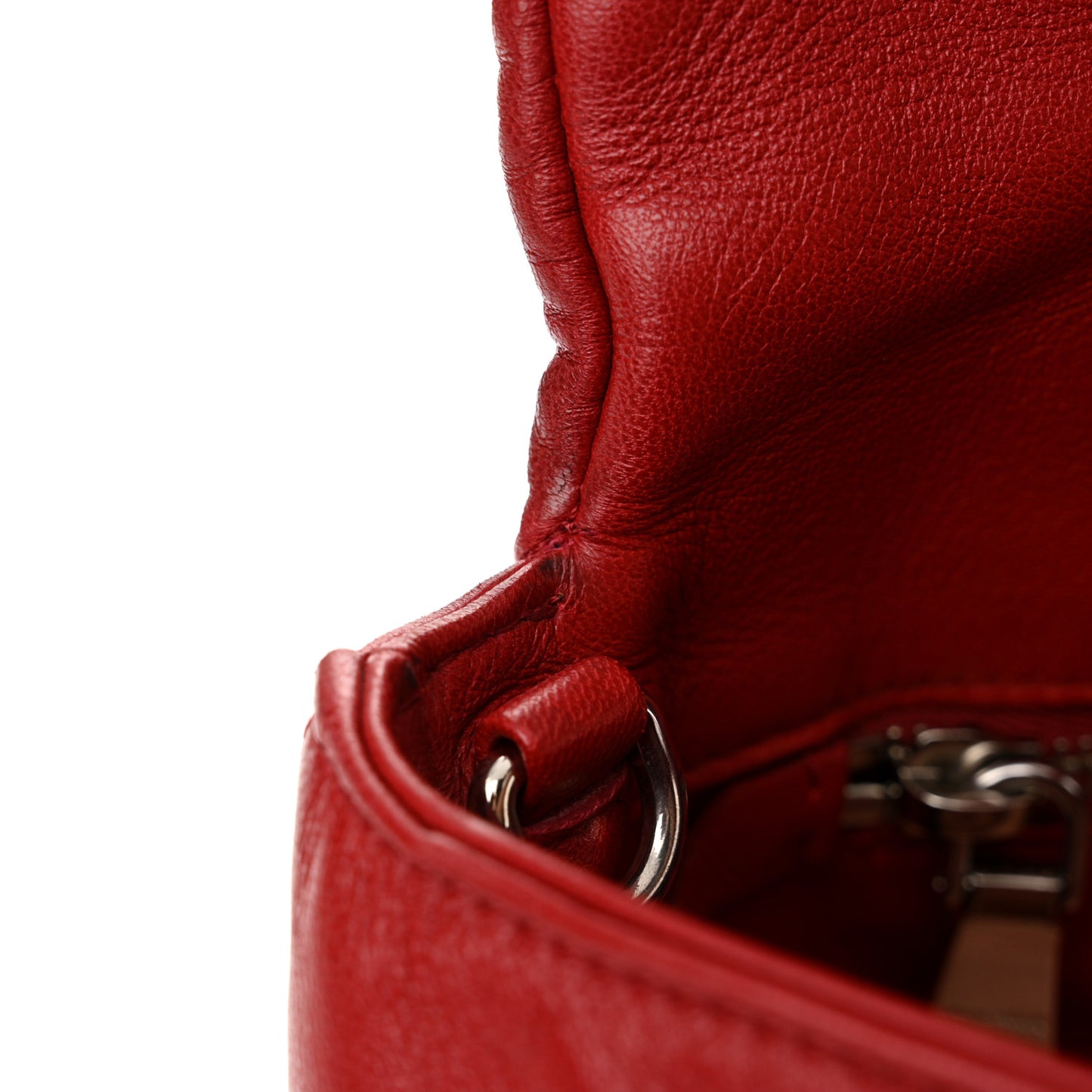 Nappa Matelasse Messenger Fuoco
