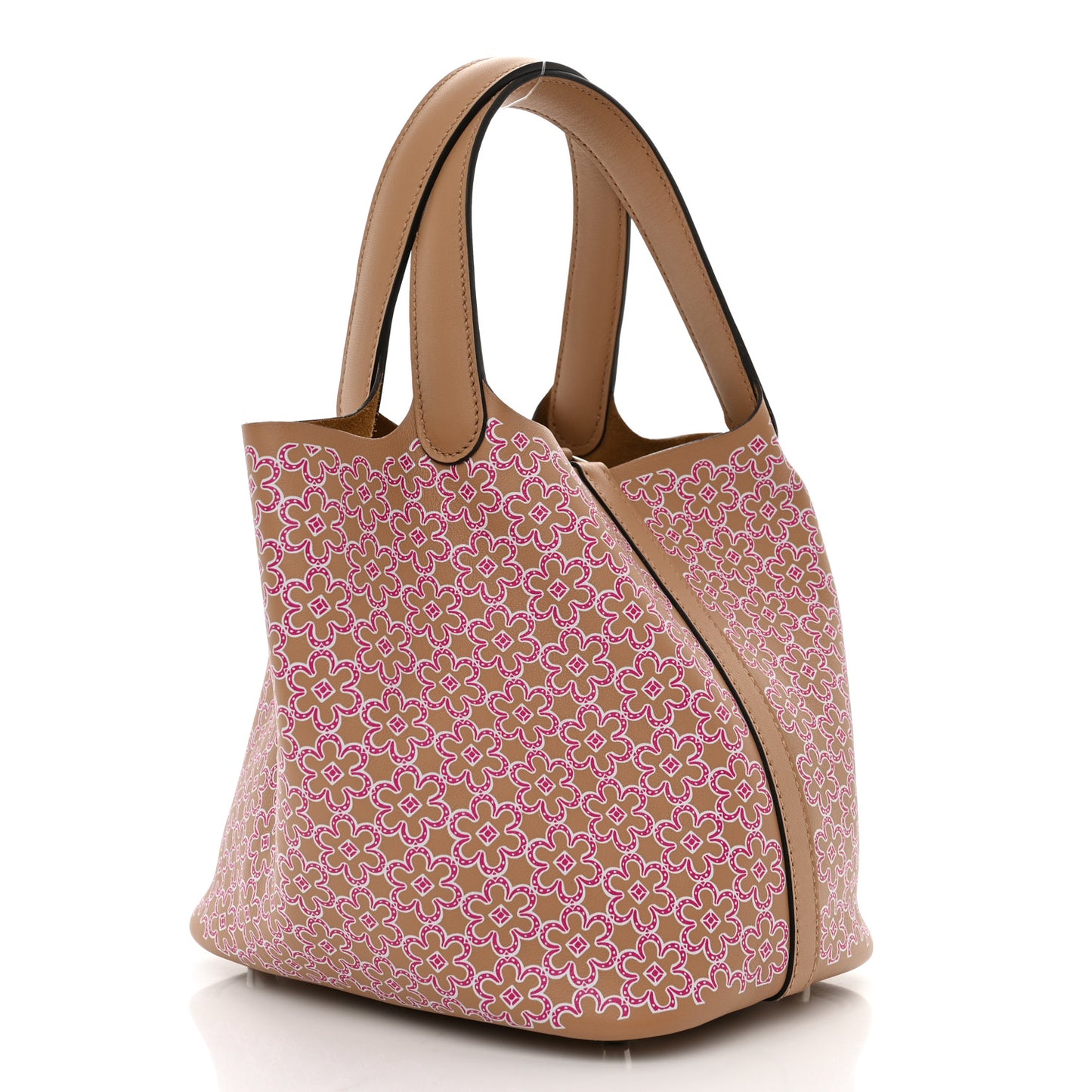 Swift Lucky Daisy Picotin Lock 18 PM Chai Rose White