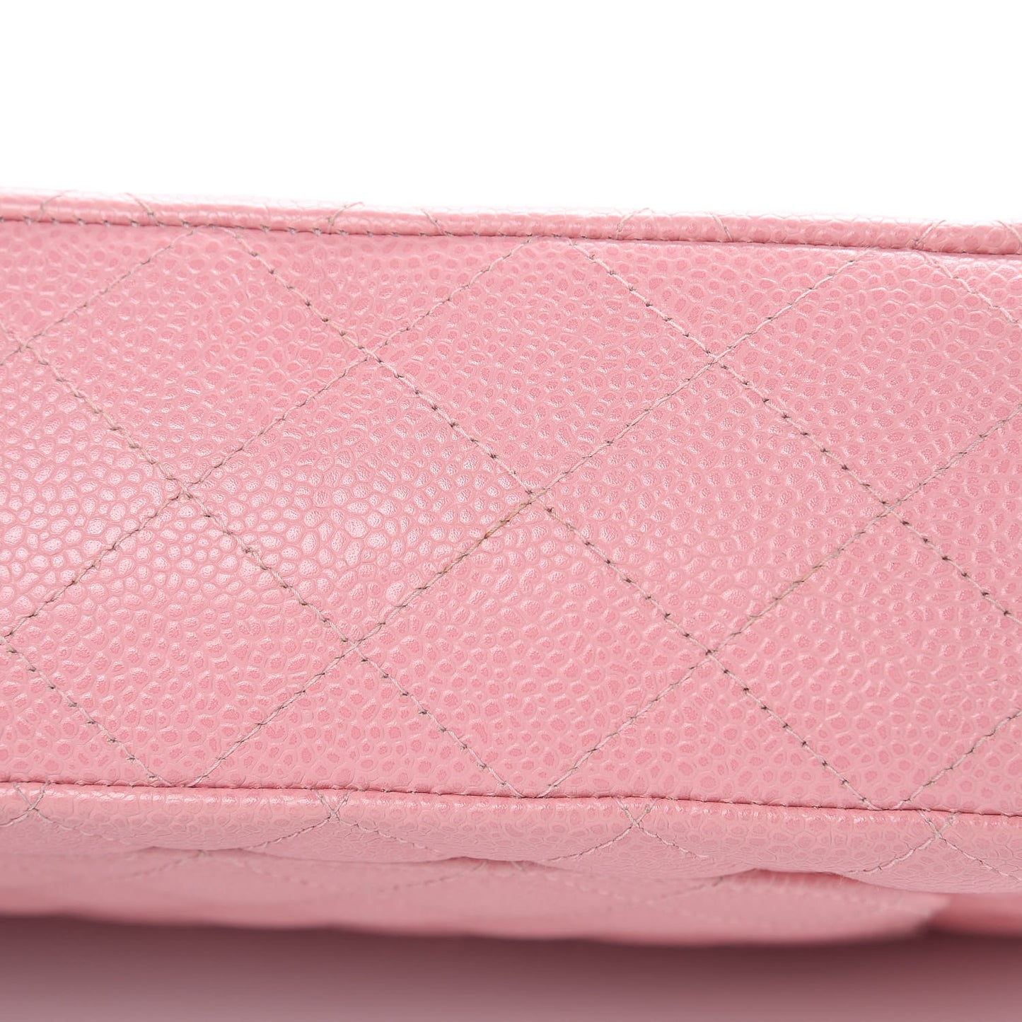 Caviar Quilted Medium Double Flap Pink