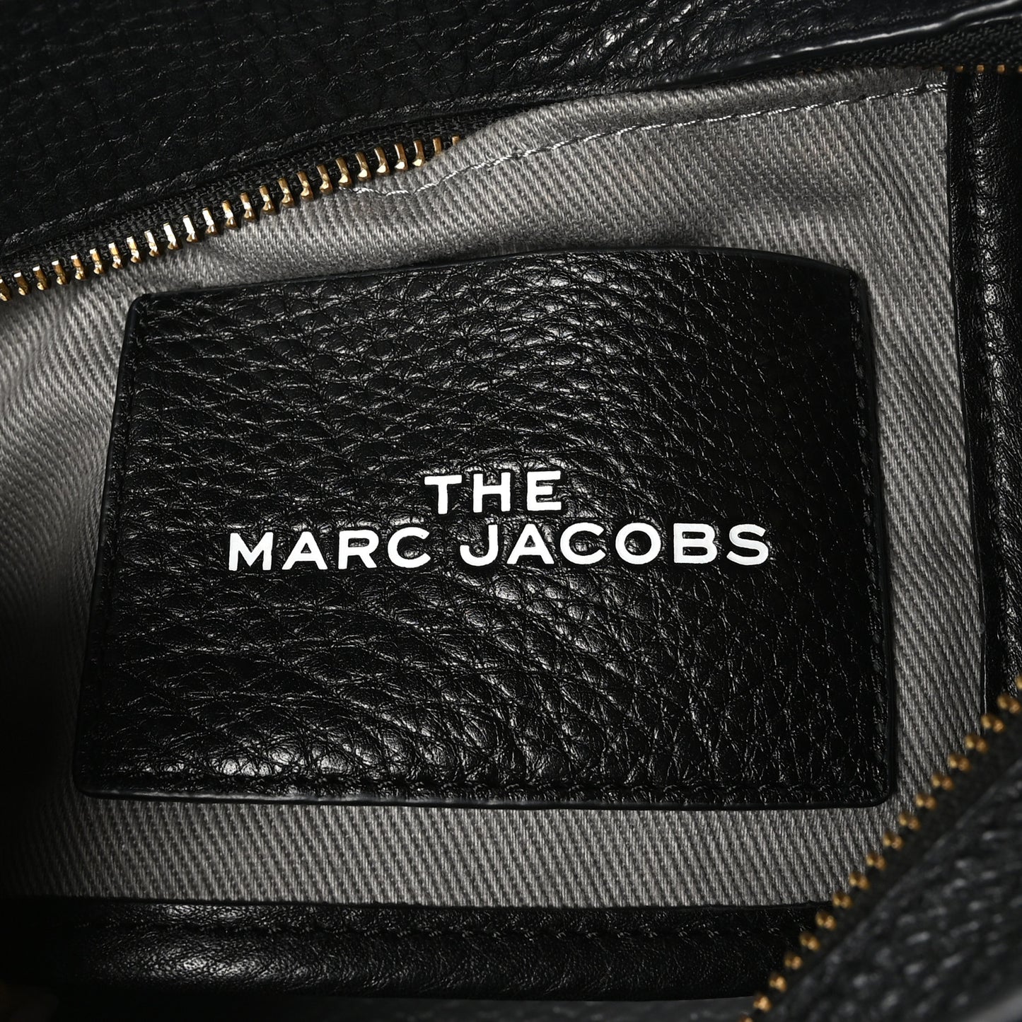 Grained Calfskin Small The Tote Bag Black