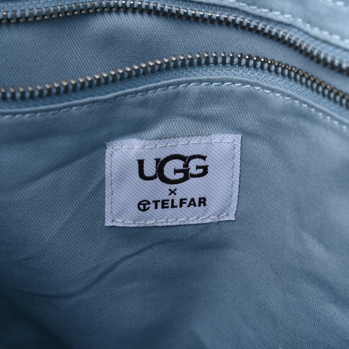 X UGG Suede Shearling Medium Shopping Bag Blue