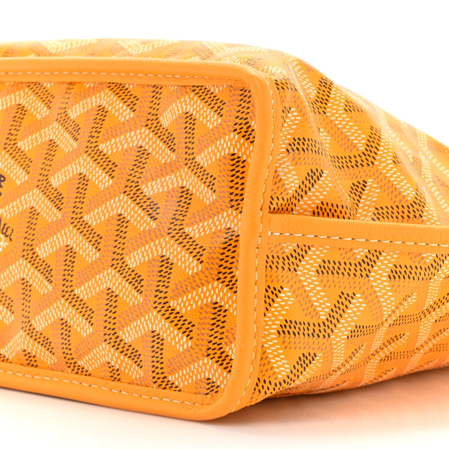 Goyardine Reversible Mini Anjou Yellow